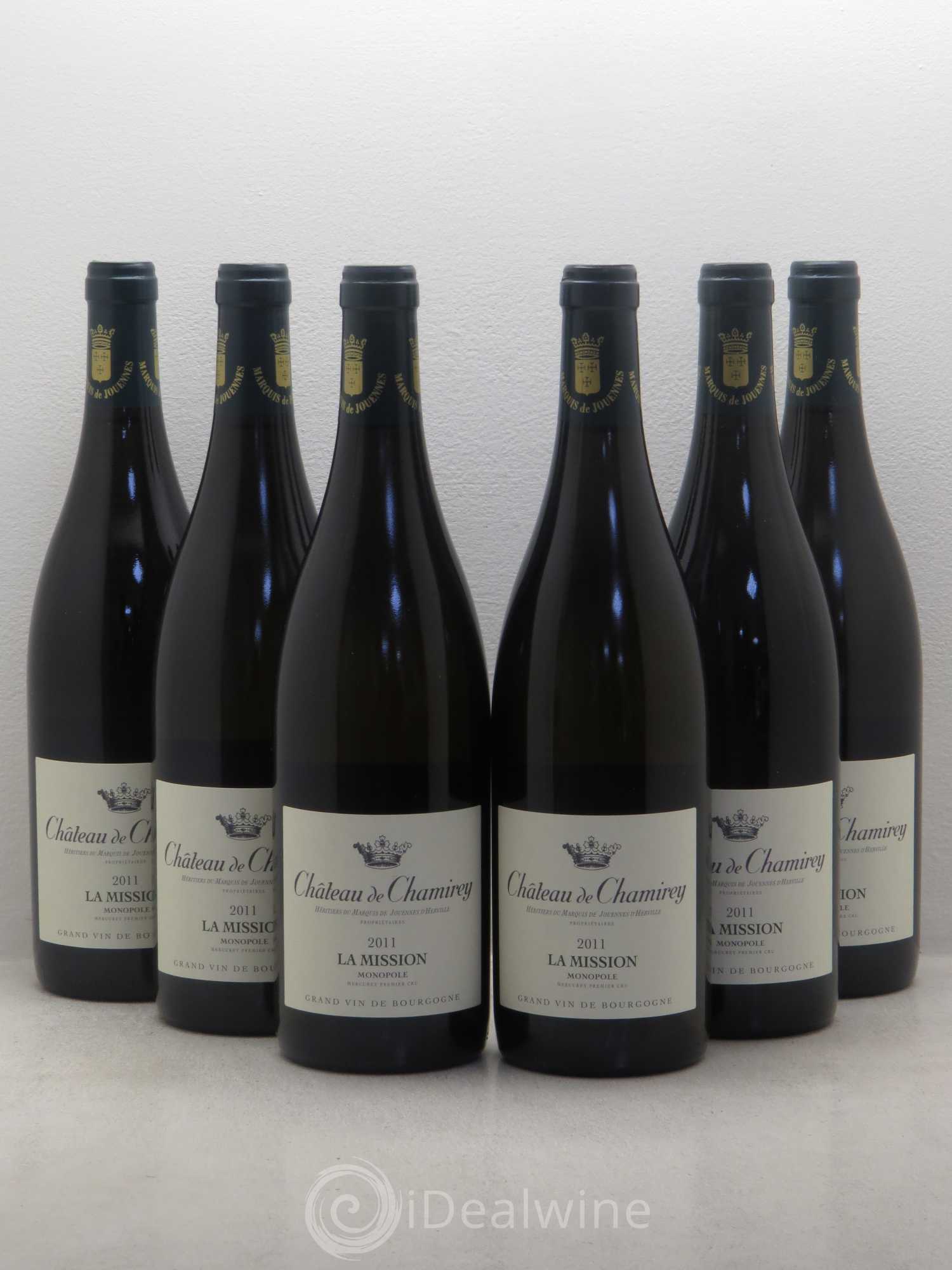 Mercurey 1er Cru La Mission - Monopole - Château de Chamirey 2011 - Posten von 6 Flaschen - 0