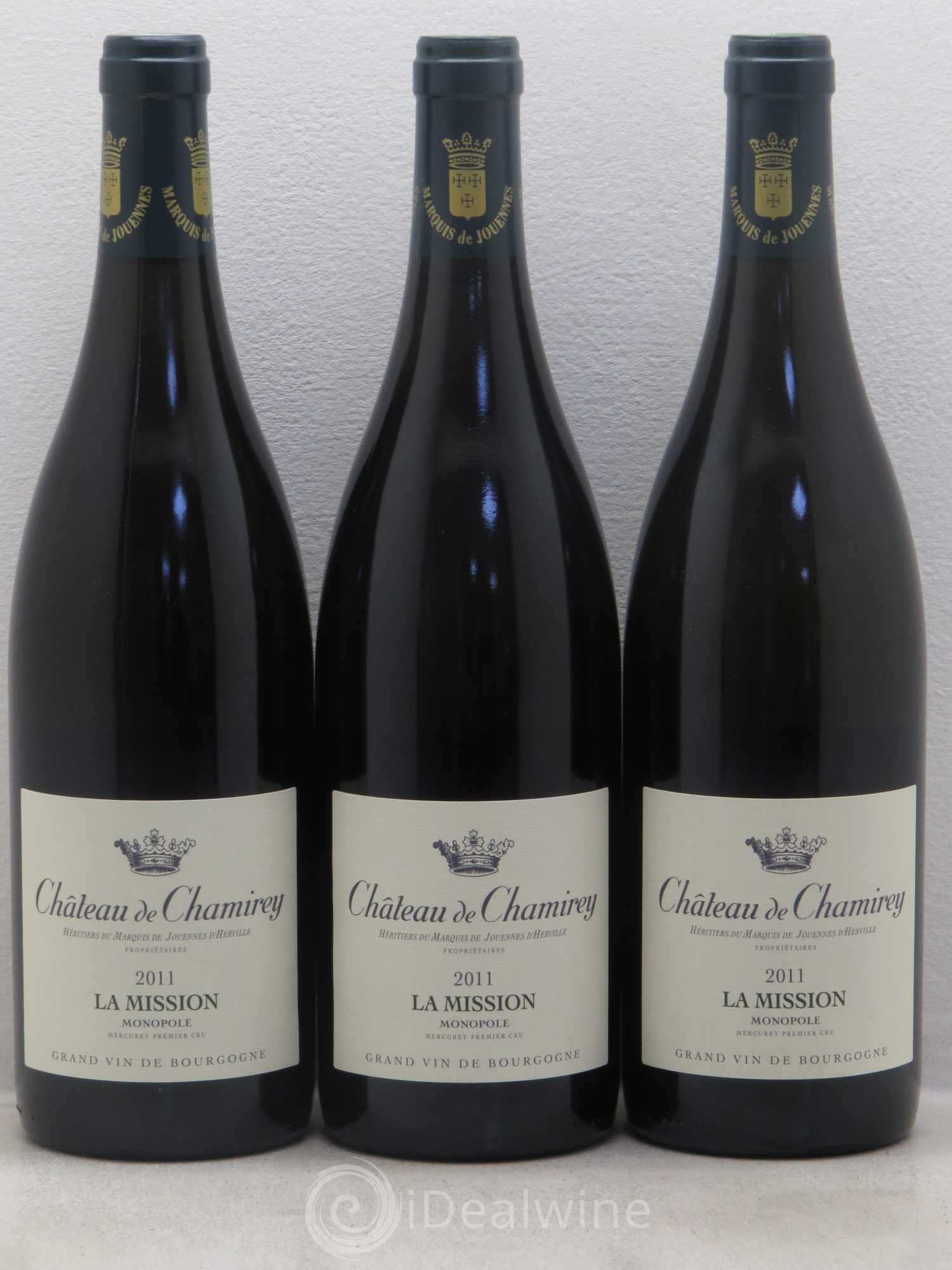 Mercurey 1er Cru La Mission - Monopole - Château de Chamirey 2011 - Posten von 6 Flaschen - 2
