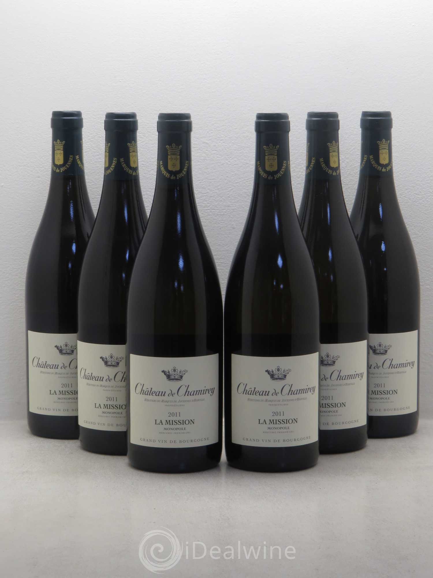 Mercurey 1er Cru La Mission - Monopole - Château de Chamirey 2011 - Posten von 6 Flaschen - 0