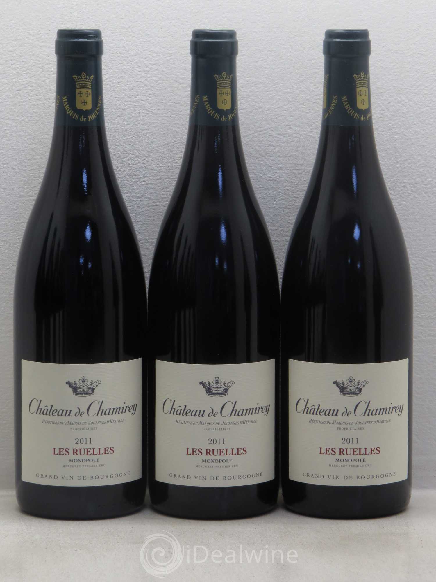 Mercurey 1er Cru Les Ruelles - Monopole - Château de Chamirey 2011 - Posten von 12 Flaschen - 2