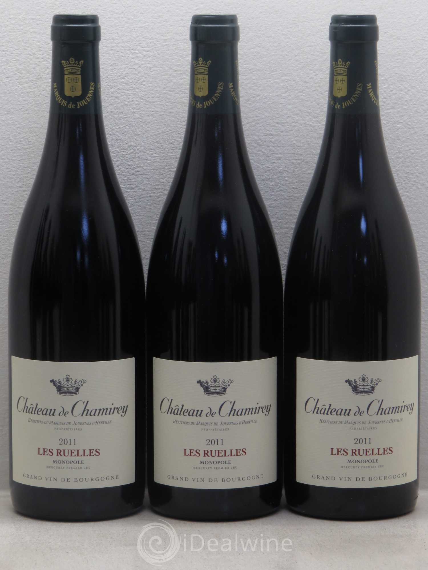 Mercurey 1er Cru Les Ruelles - Monopole - Château de Chamirey 2011 - Posten von 12 Flaschen - 1
