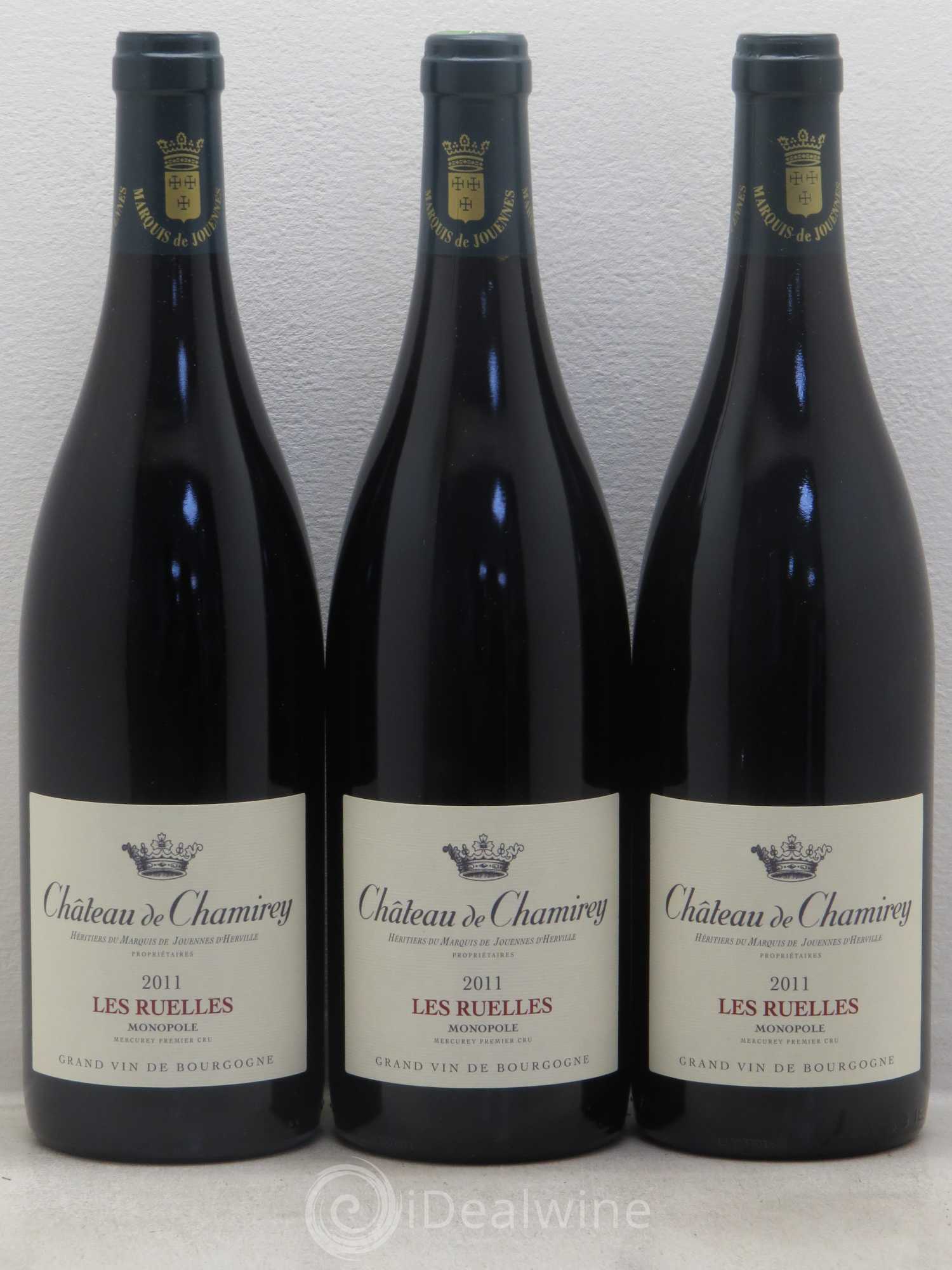Mercurey 1er Cru Les Ruelles - Monopole - Château de Chamirey 2011 - Posten von 12 Flaschen - 4