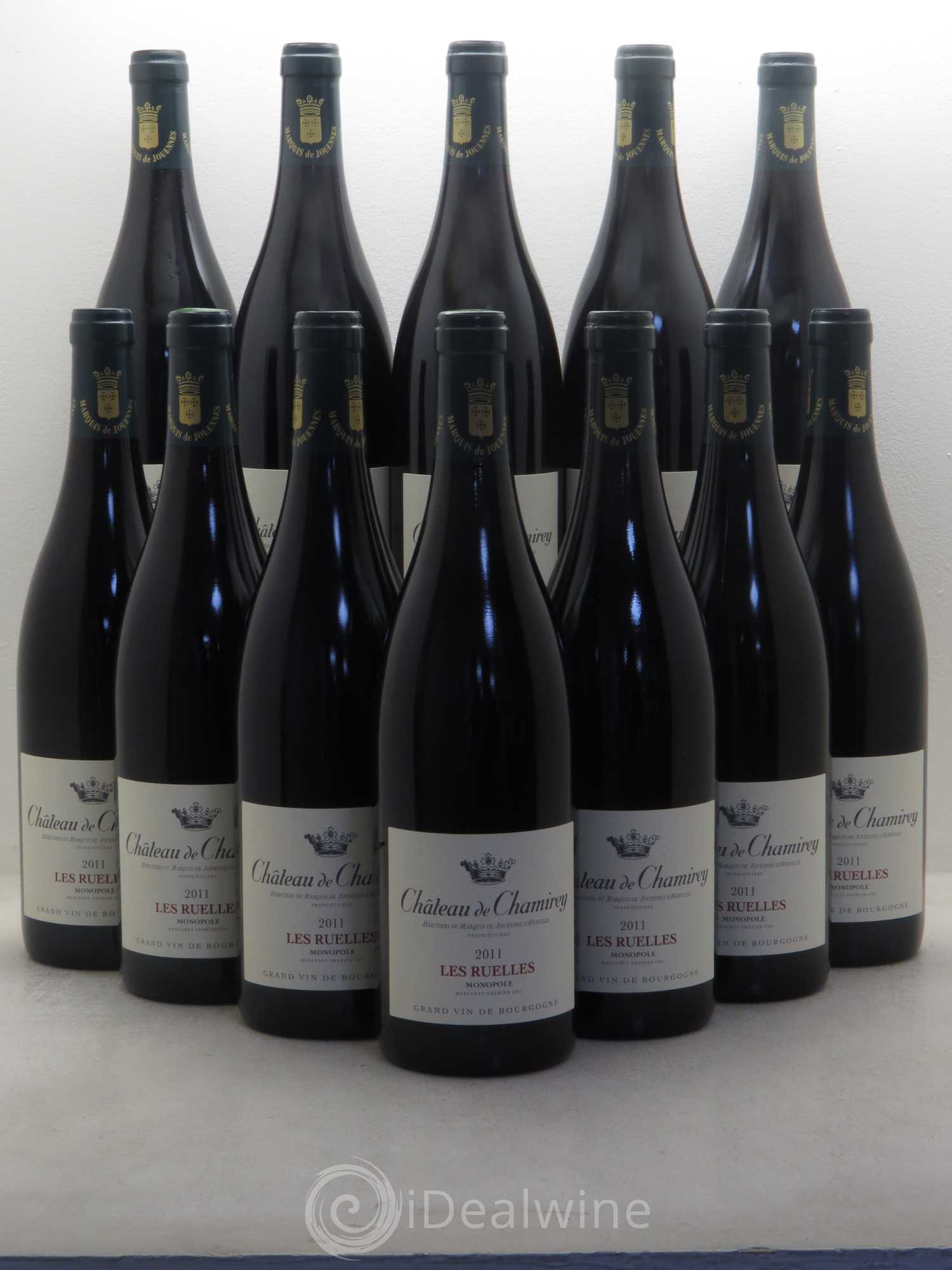 Mercurey 1er Cru Les Ruelles - Monopole - Château de Chamirey 2011 - Posten von 12 Flaschen - 0