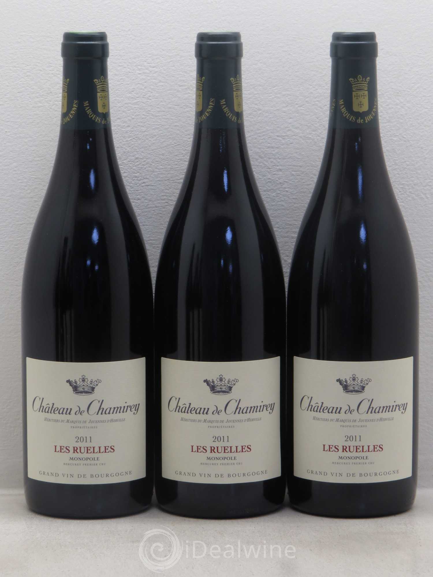 Mercurey 1er Cru Les Ruelles - Monopole - Château de Chamirey 2011 - Posten von 6 Flaschen - 1