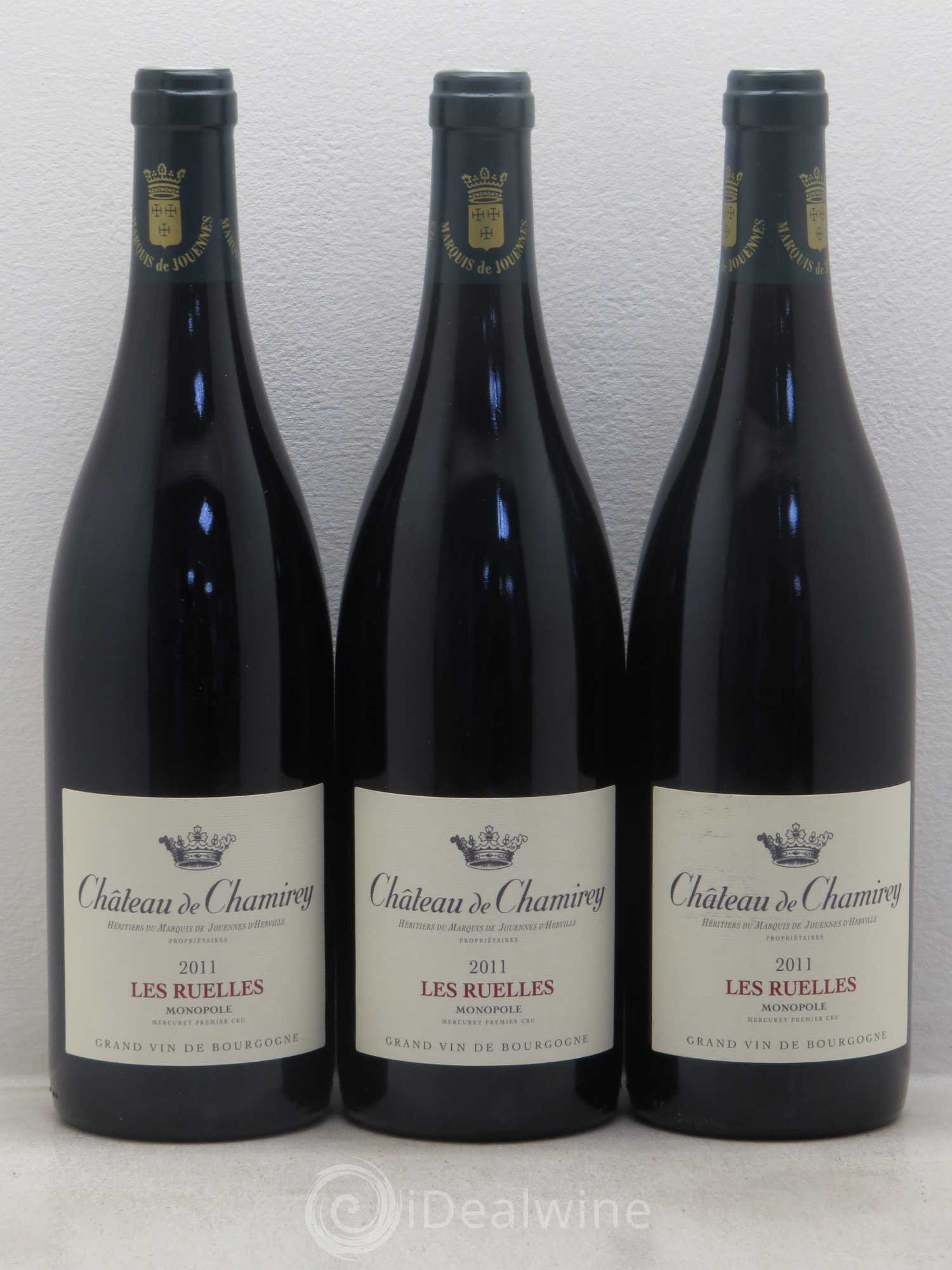 Mercurey 1er Cru Les Ruelles - Monopole - Château de Chamirey 2011 - Posten von 6 Flaschen - 2