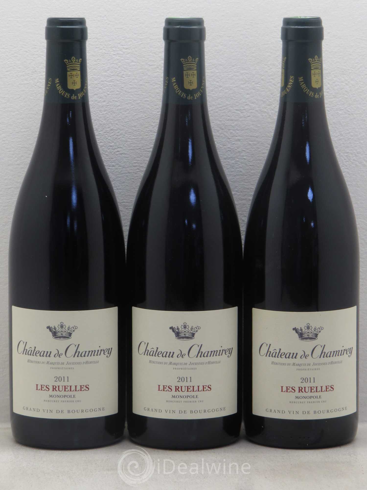 Mercurey 1er Cru Les Ruelles - Monopole - Château de Chamirey 2011 - Posten von 6 Flaschen - 2