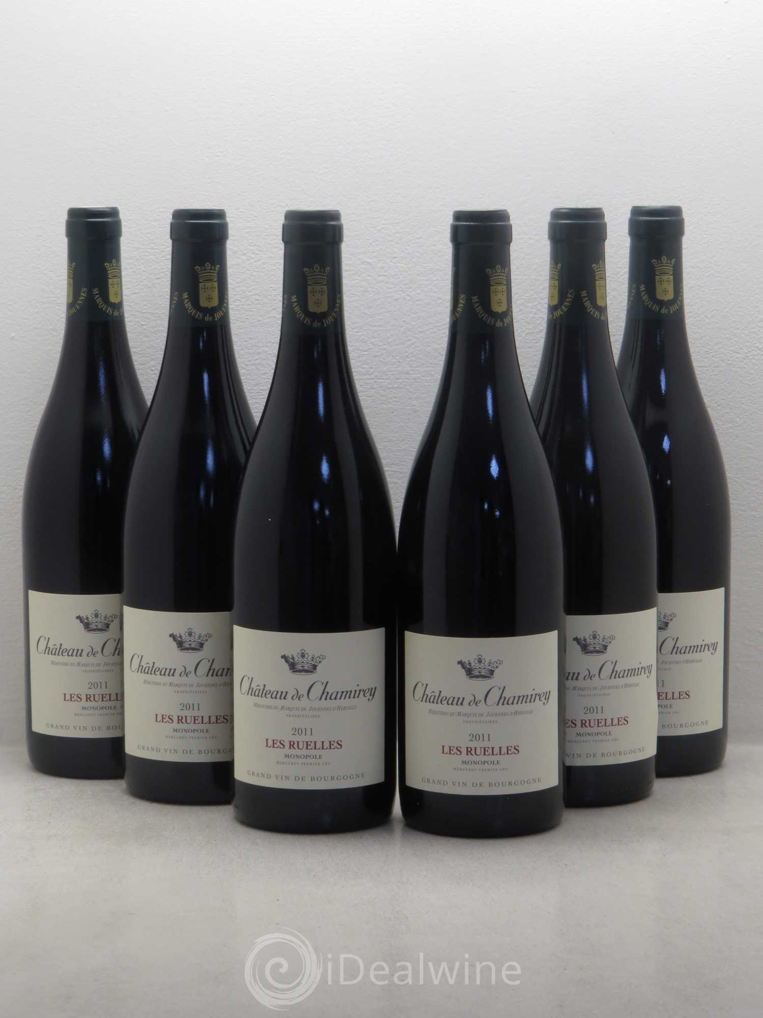 Mercurey 1er Cru Les Ruelles - Monopole - Château de Chamirey 2011 - Posten von 6 Flaschen - 0