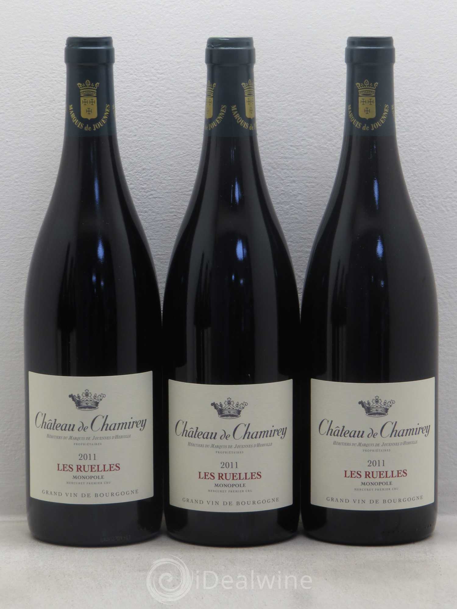Mercurey 1er Cru Les Ruelles - Monopole - Château de Chamirey 2011 - Posten von 6 Flaschen - 1