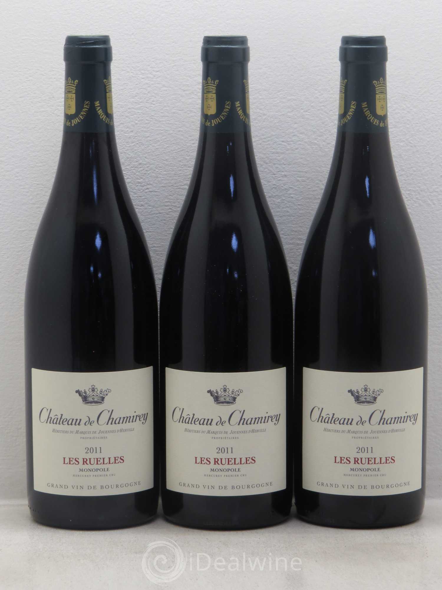 Mercurey 1er Cru Les Ruelles - Monopole - Château de Chamirey 2011 - Posten von 6 Flaschen - 2