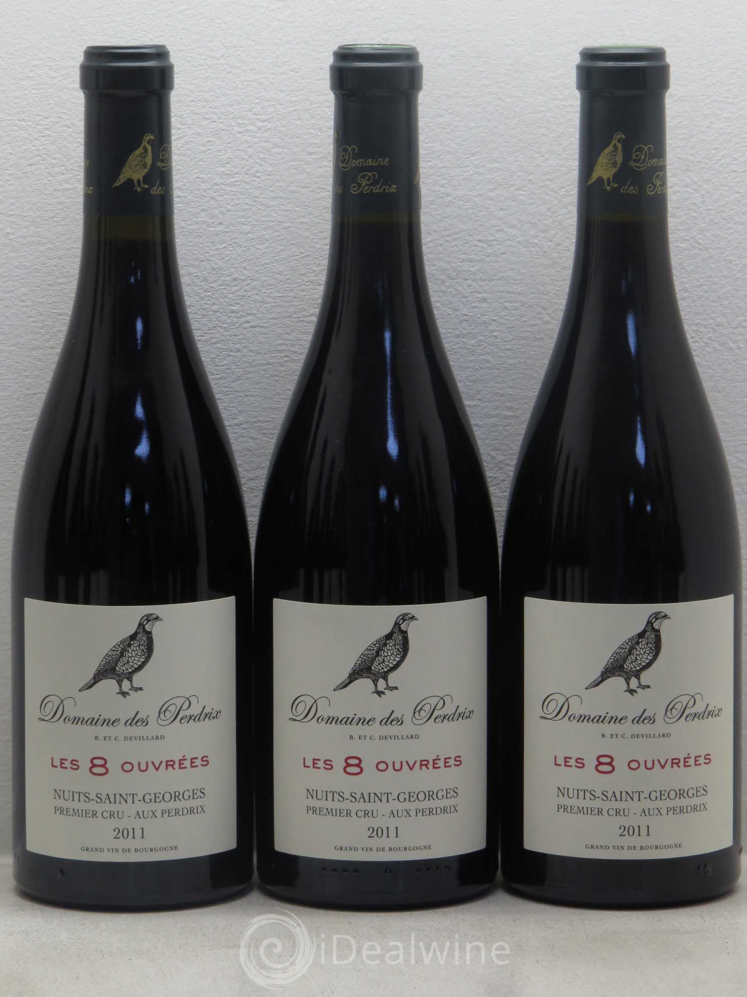 Nuits-Saint-Georges 1er Cru Les 8 Ouvrées - Domaine de Perdrix 2011 - Posten von 12 Flaschen - 1