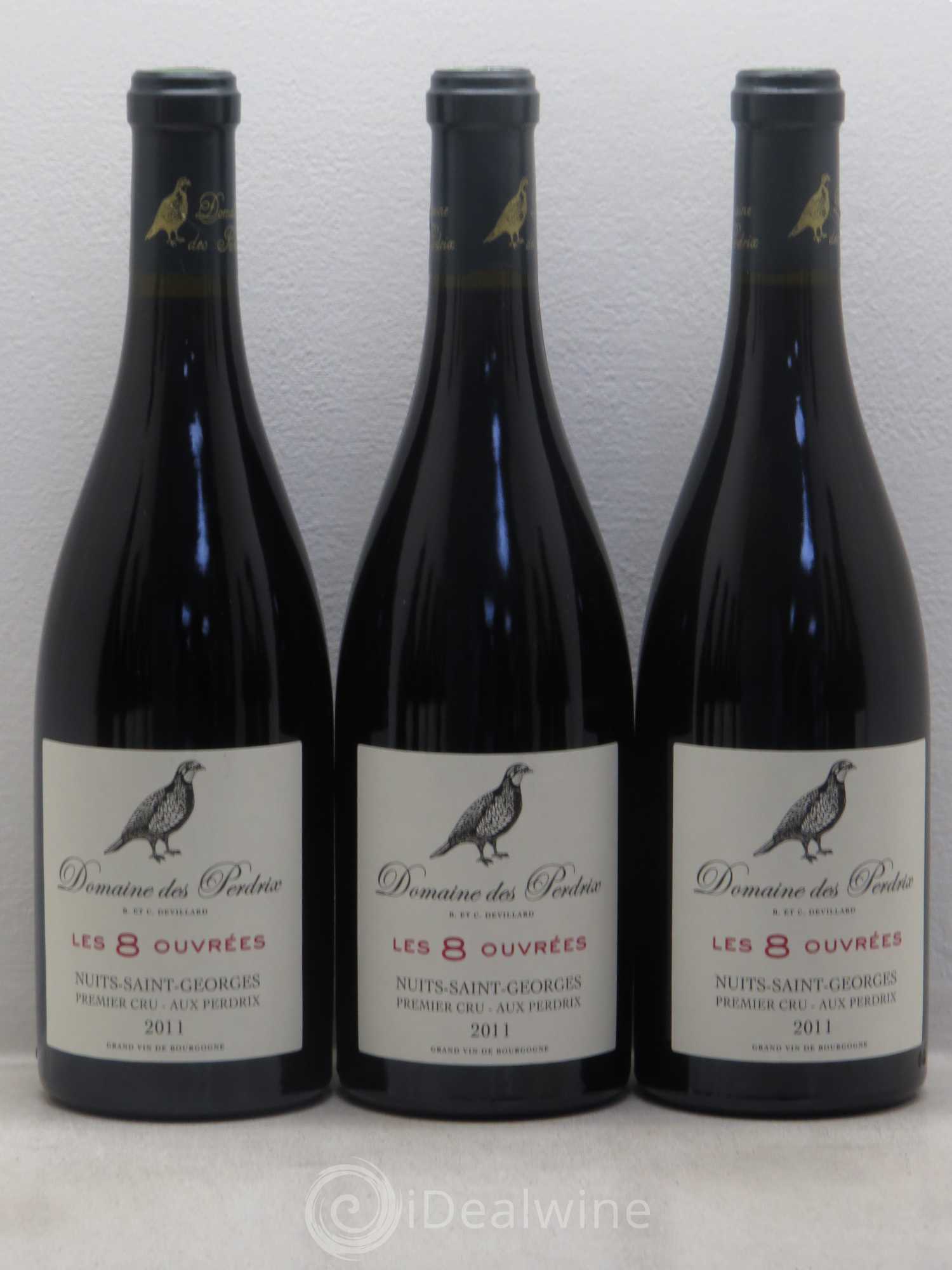 Nuits-Saint-Georges 1er Cru Les 8 Ouvrées - Domaine de Perdrix 2011 - Posten von 12 Flaschen - 2