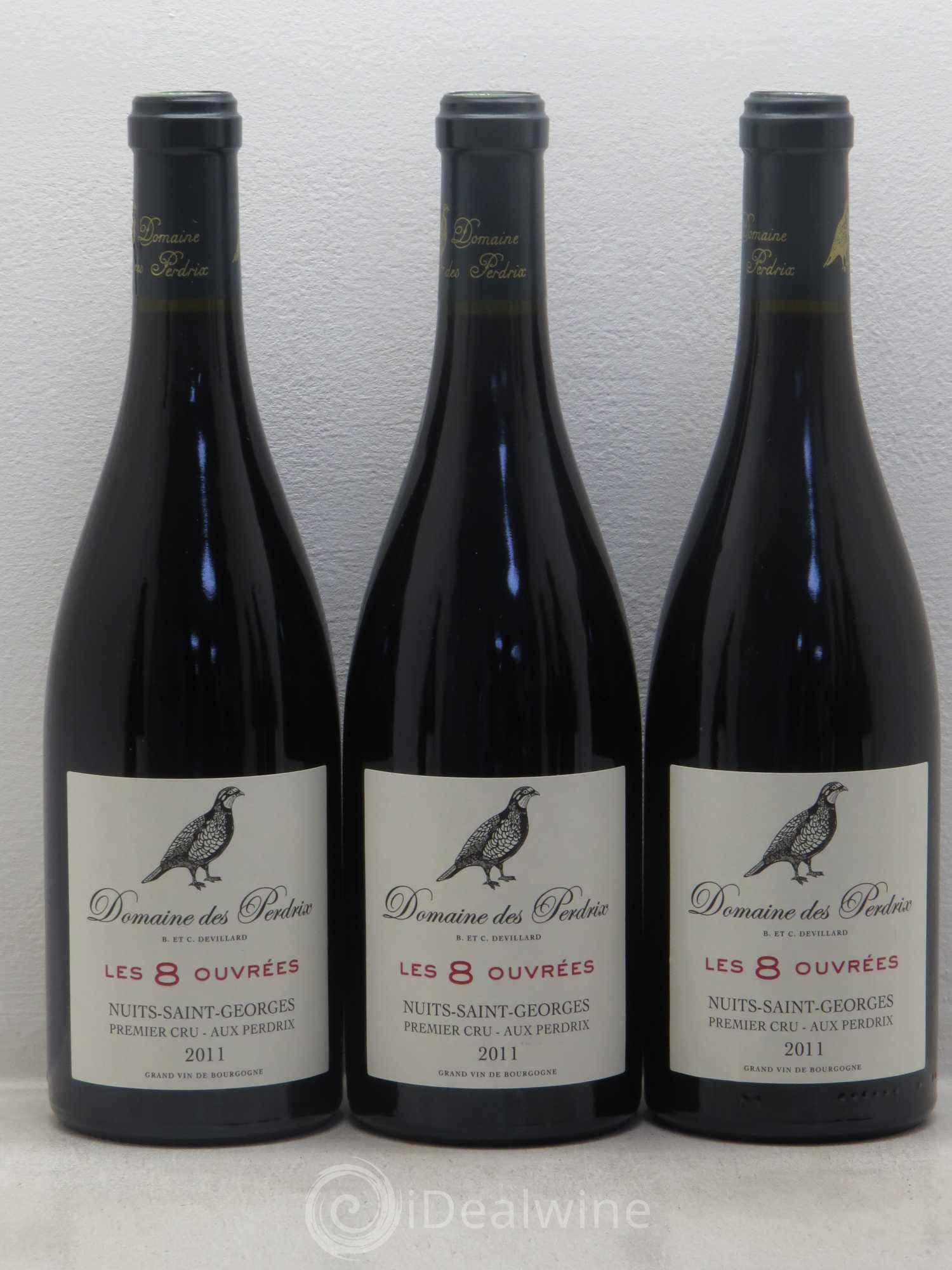 Nuits-Saint-Georges 1er Cru Les 8 Ouvrées - Domaine de Perdrix 2011 - Posten von 12 Flaschen - 3