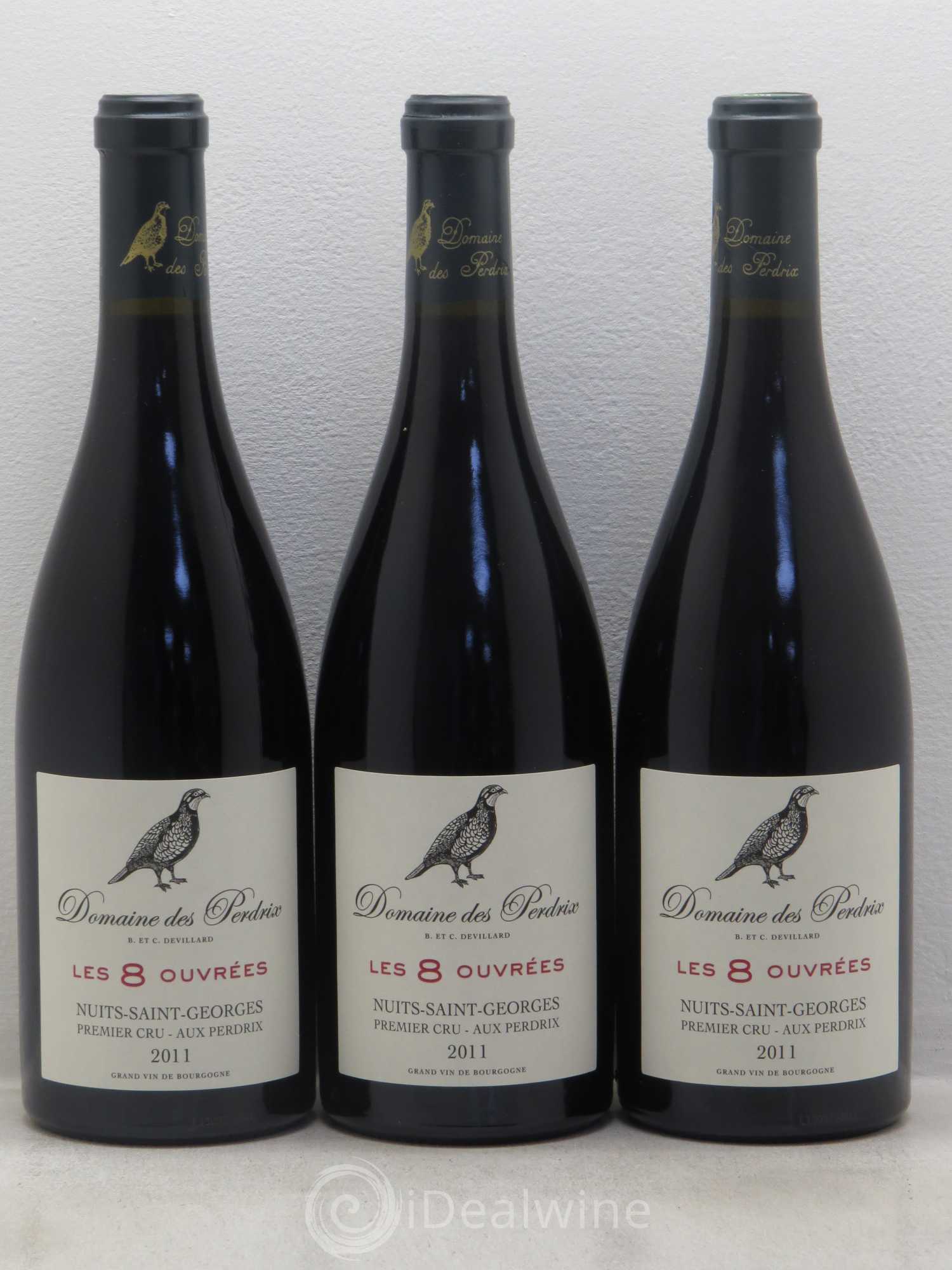 Nuits-Saint-Georges 1er Cru Les 8 Ouvrées - Domaine de Perdrix 2011 - Posten von 12 Flaschen - 4