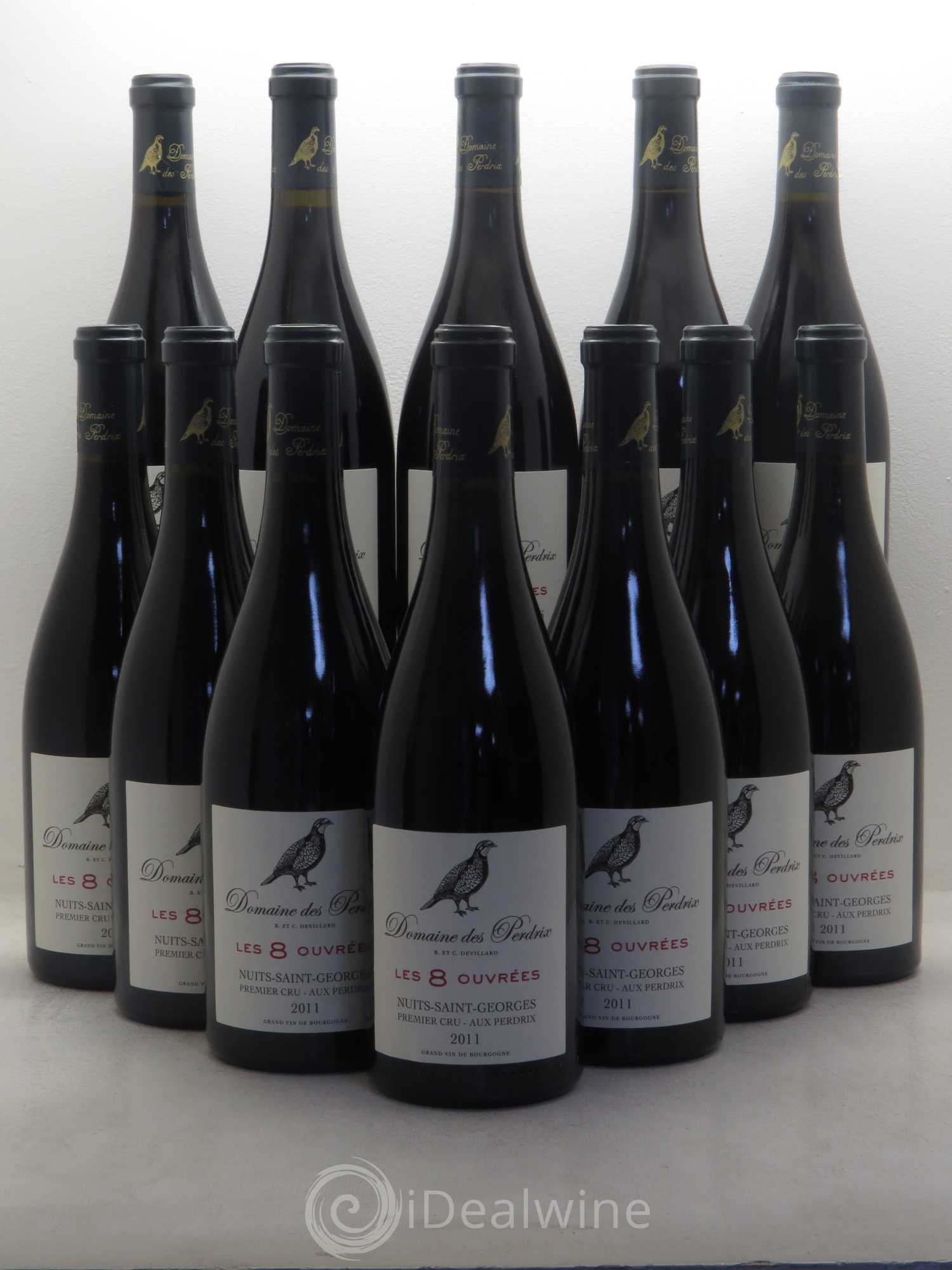 Nuits-Saint-Georges 1er Cru Les 8 Ouvrées - Domaine de Perdrix 2011 - Posten von 12 Flaschen - 0