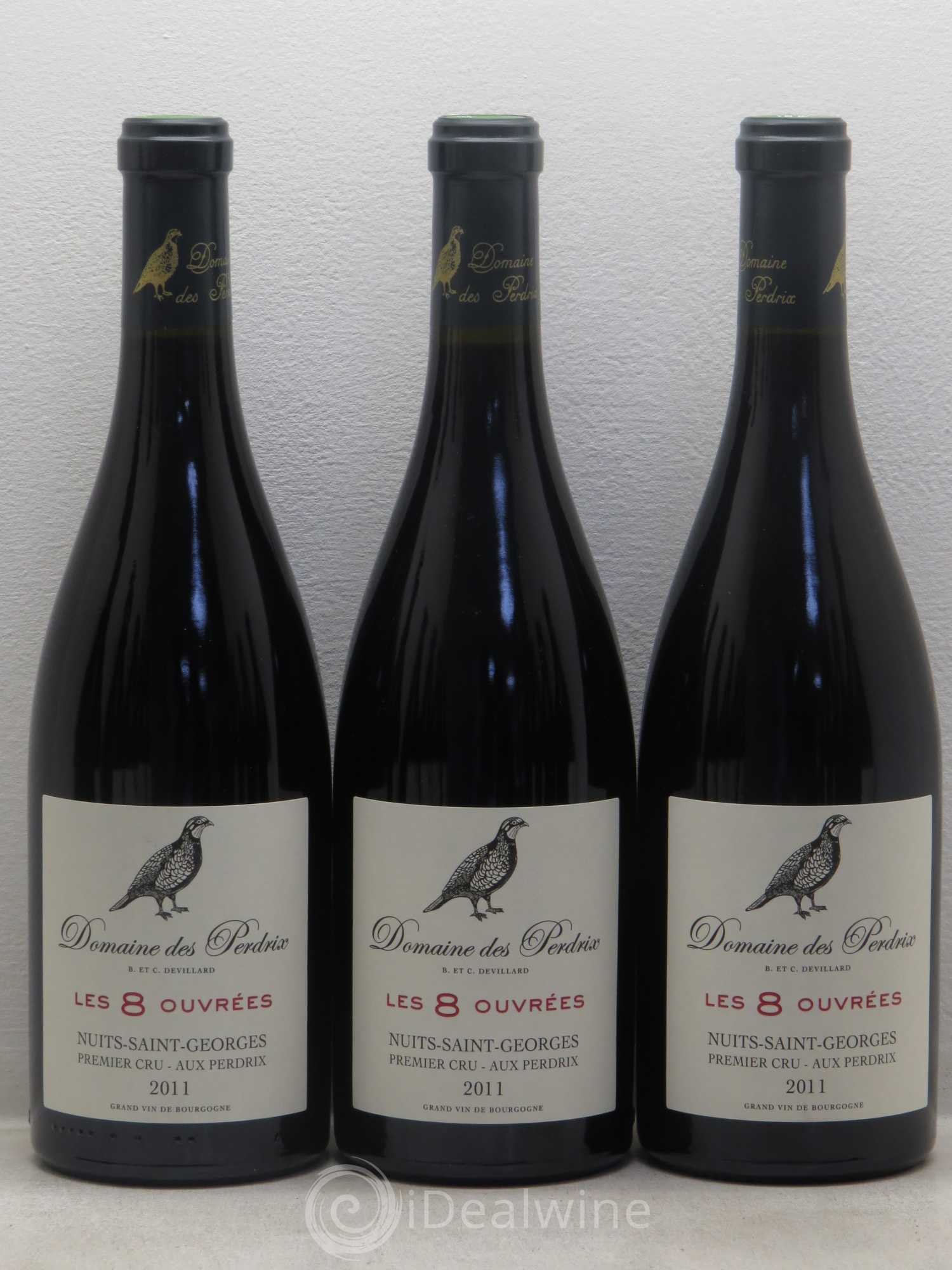 Nuits-Saint-Georges 1er Cru Les 8 Ouvrées - Domaine de Perdrix 2011 - Posten von 12 Flaschen - 1