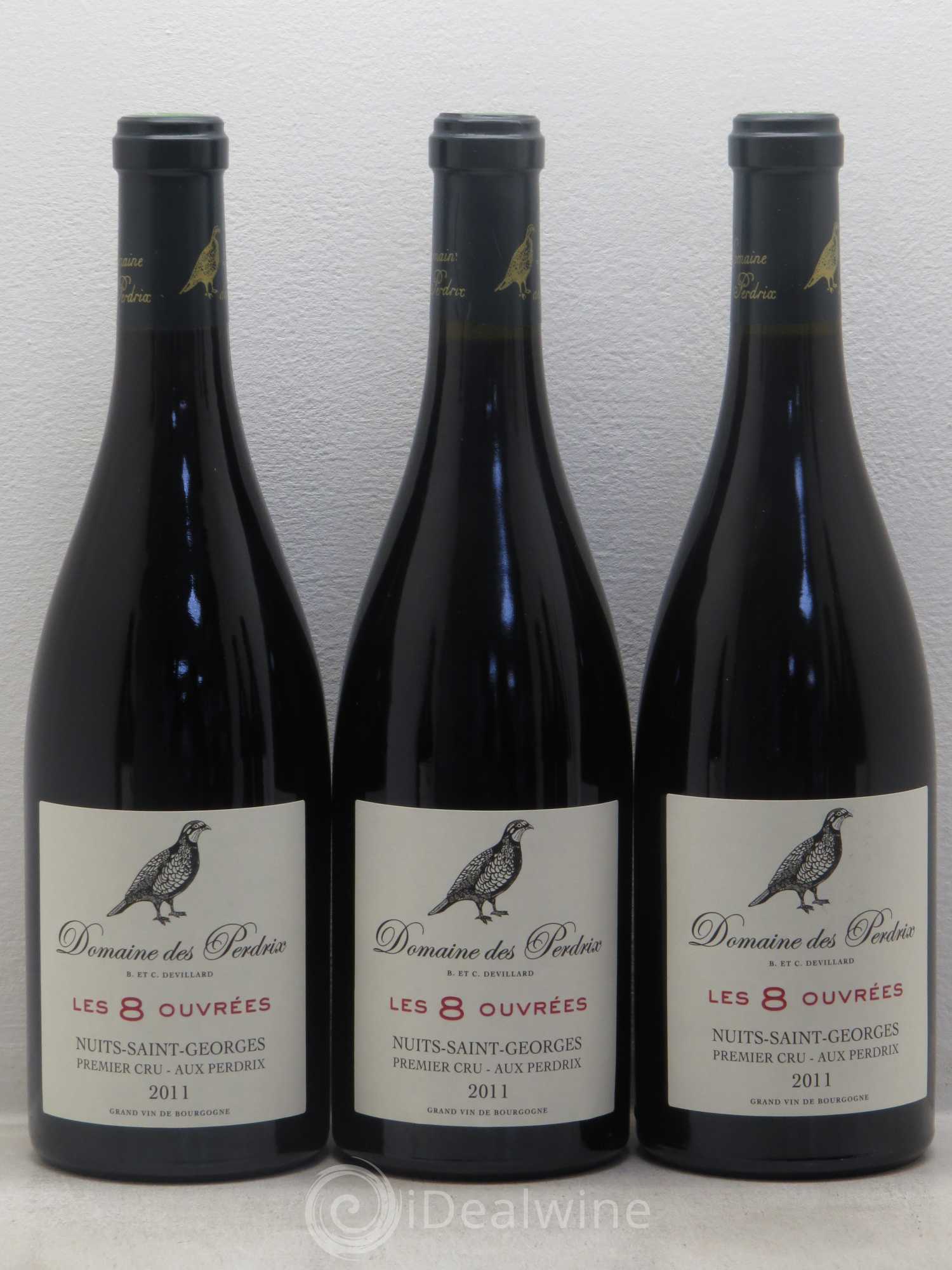 Nuits-Saint-Georges 1er Cru Les 8 Ouvrées - Domaine de Perdrix 2011 - Posten von 12 Flaschen - 3