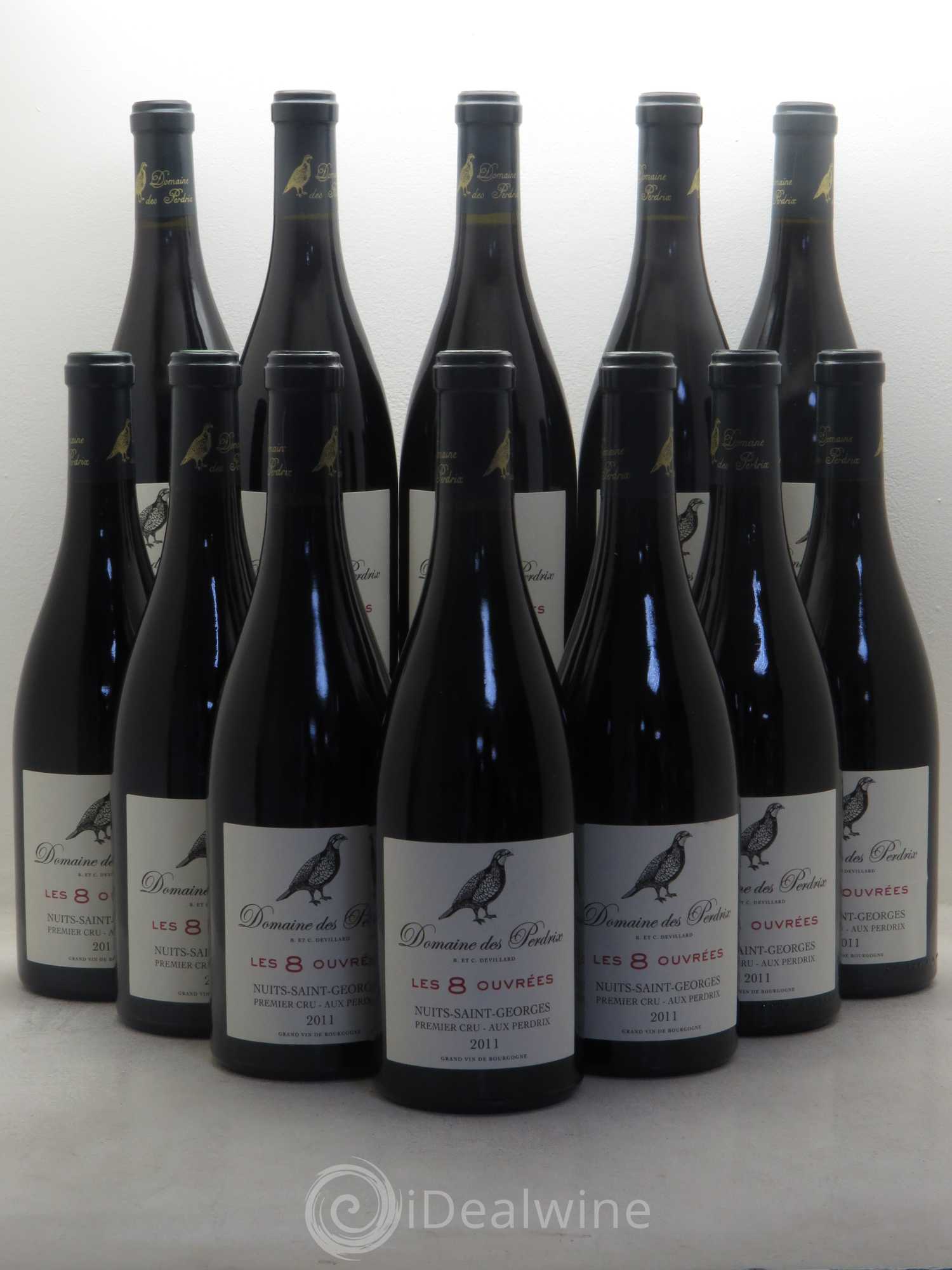 Nuits-Saint-Georges 1er Cru Les 8 Ouvrées - Domaine de Perdrix 2011 - Posten von 12 Flaschen - 0
