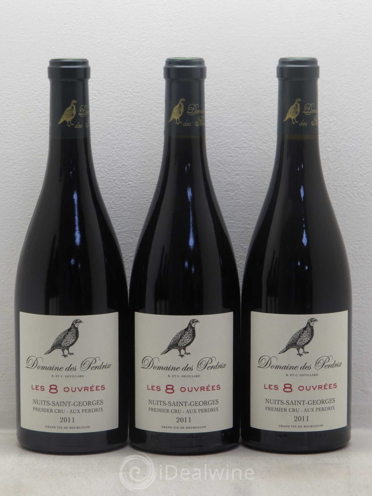 Nuits-Saint-Georges 1er Cru Les 8 Ouvrées - Domaine de Perdrix 2011 - Posten von 6 Flaschen - 1