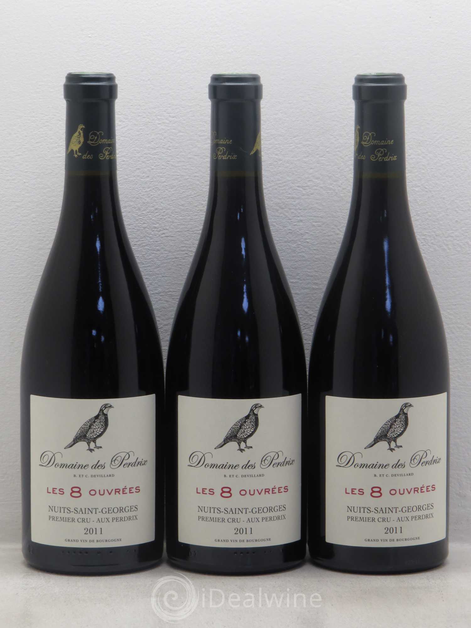 Nuits-Saint-Georges 1er Cru Les 8 Ouvrées - Domaine de Perdrix 2011 - Posten von 6 Flaschen - 2