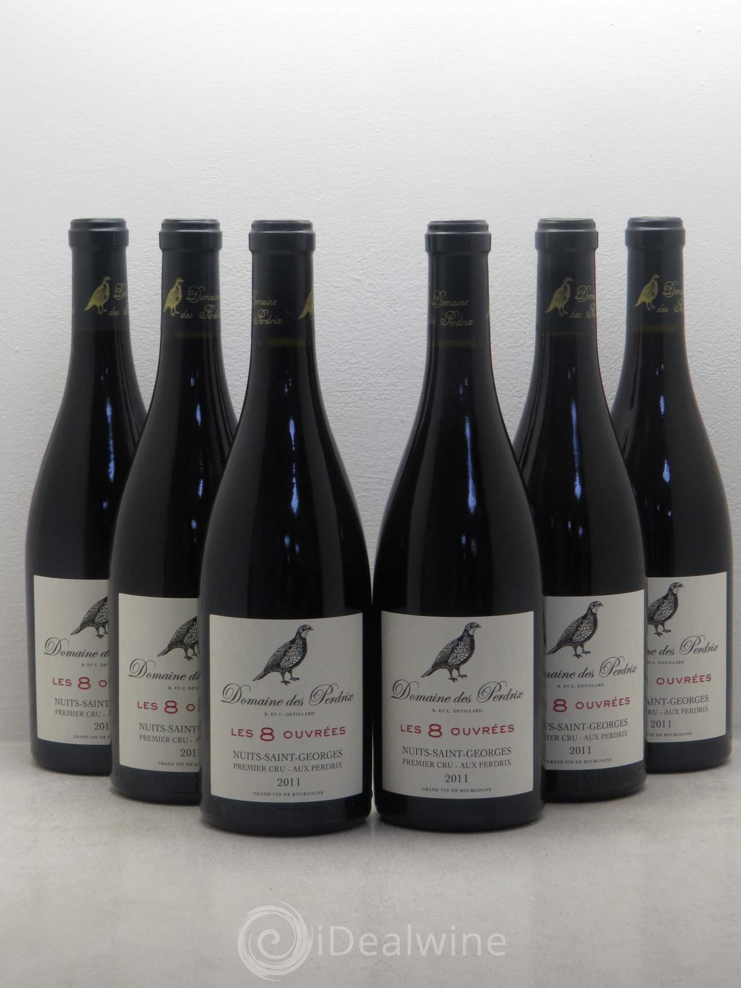 Nuits-Saint-Georges 1er Cru Les 8 Ouvrées - Domaine de Perdrix 2011 - Posten von 6 Flaschen - 0
