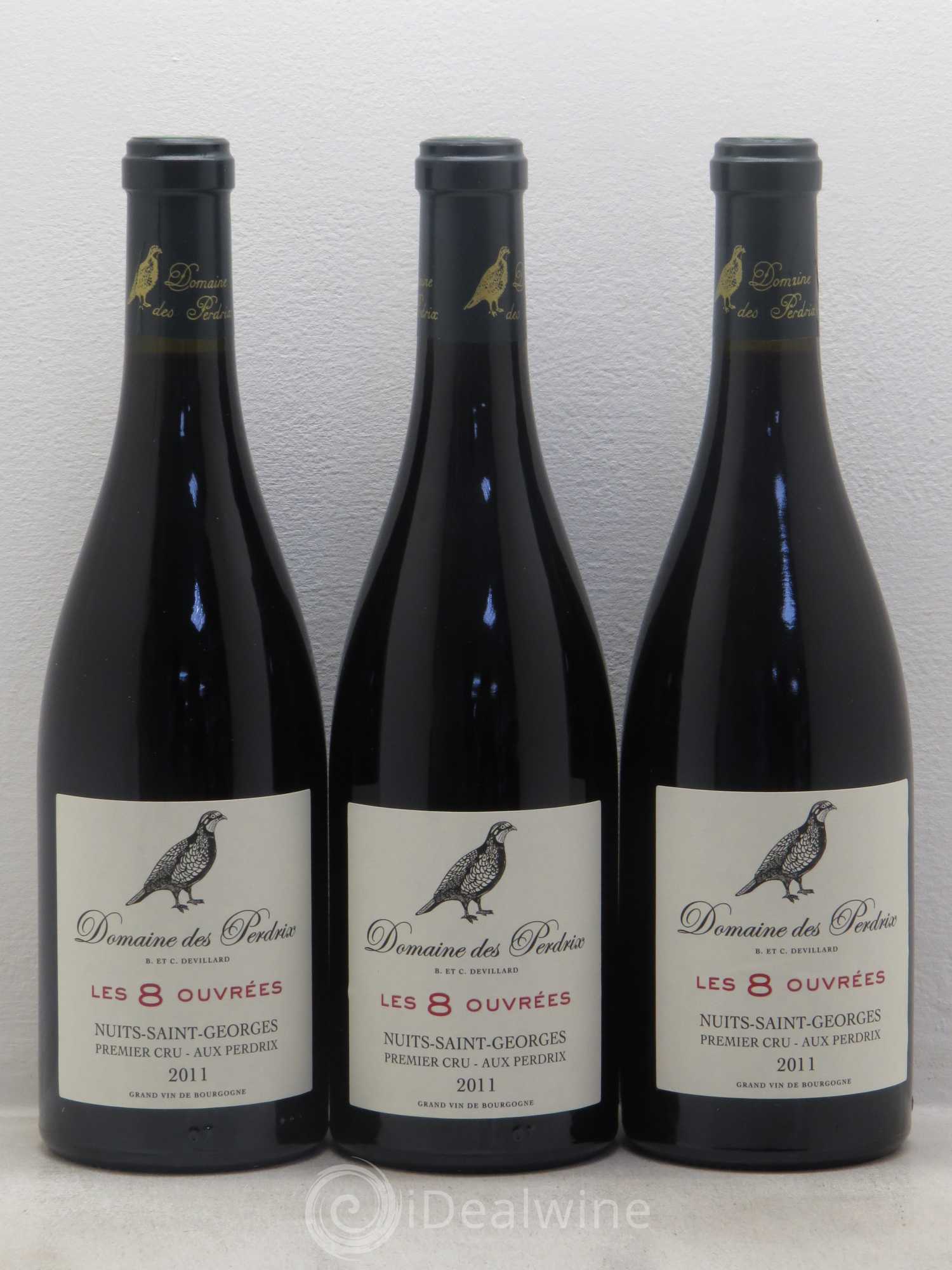 Nuits-Saint-Georges 1er Cru Les 8 Ouvrées - Domaine de Perdrix 2011 - Posten von 6 Flaschen - 2