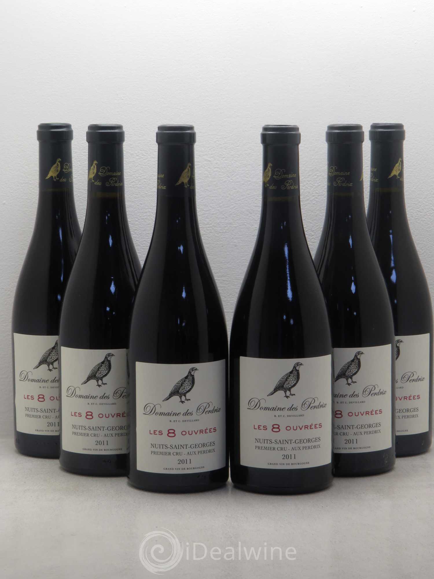 Nuits-Saint-Georges 1er Cru Les 8 Ouvrées - Domaine de Perdrix 2011 - Posten von 6 Flaschen - 0