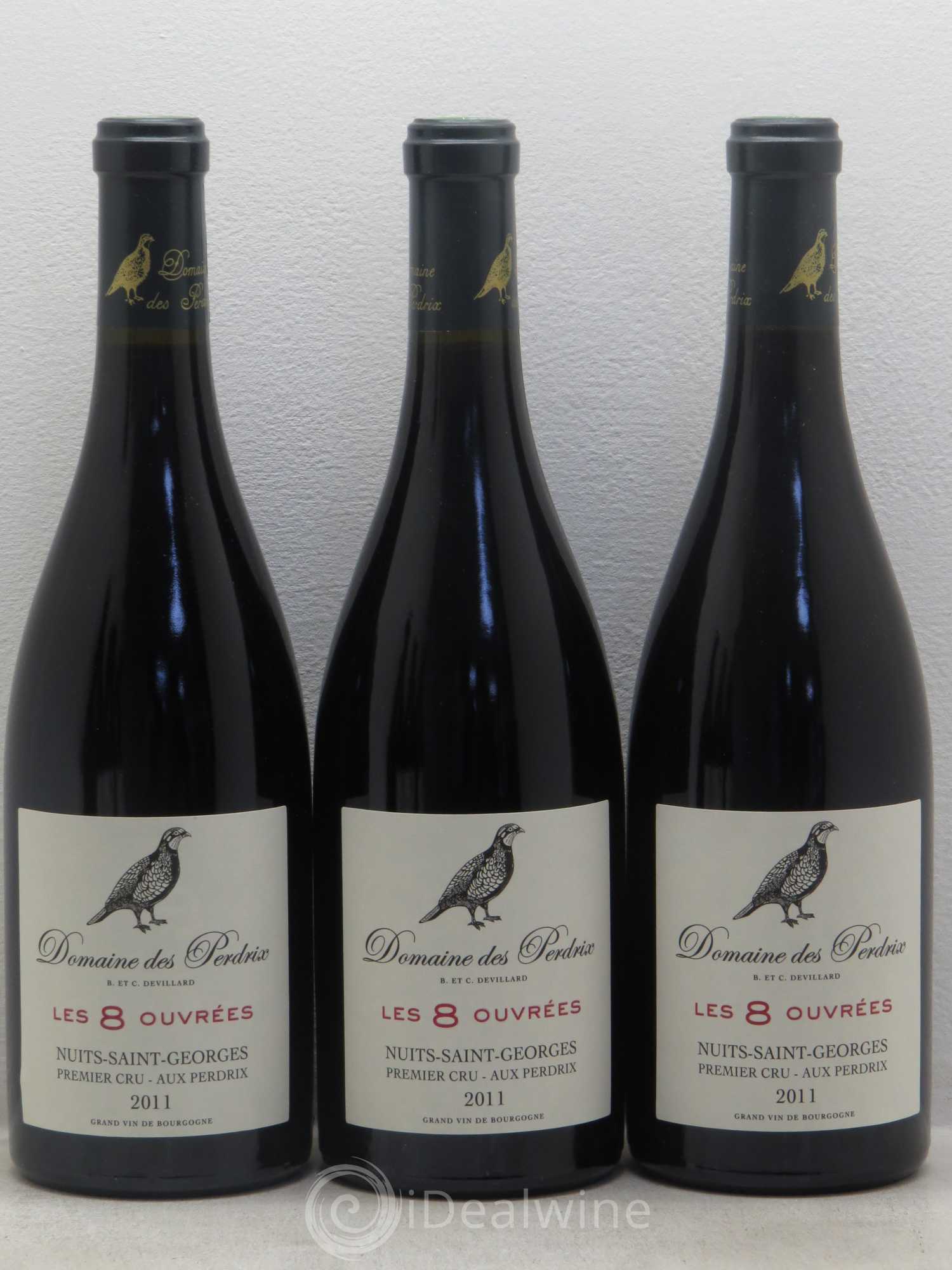 Nuits-Saint-Georges 1er Cru Les 8 Ouvrées - Domaine de Perdrix 2011 - Posten von 6 Flaschen - 1