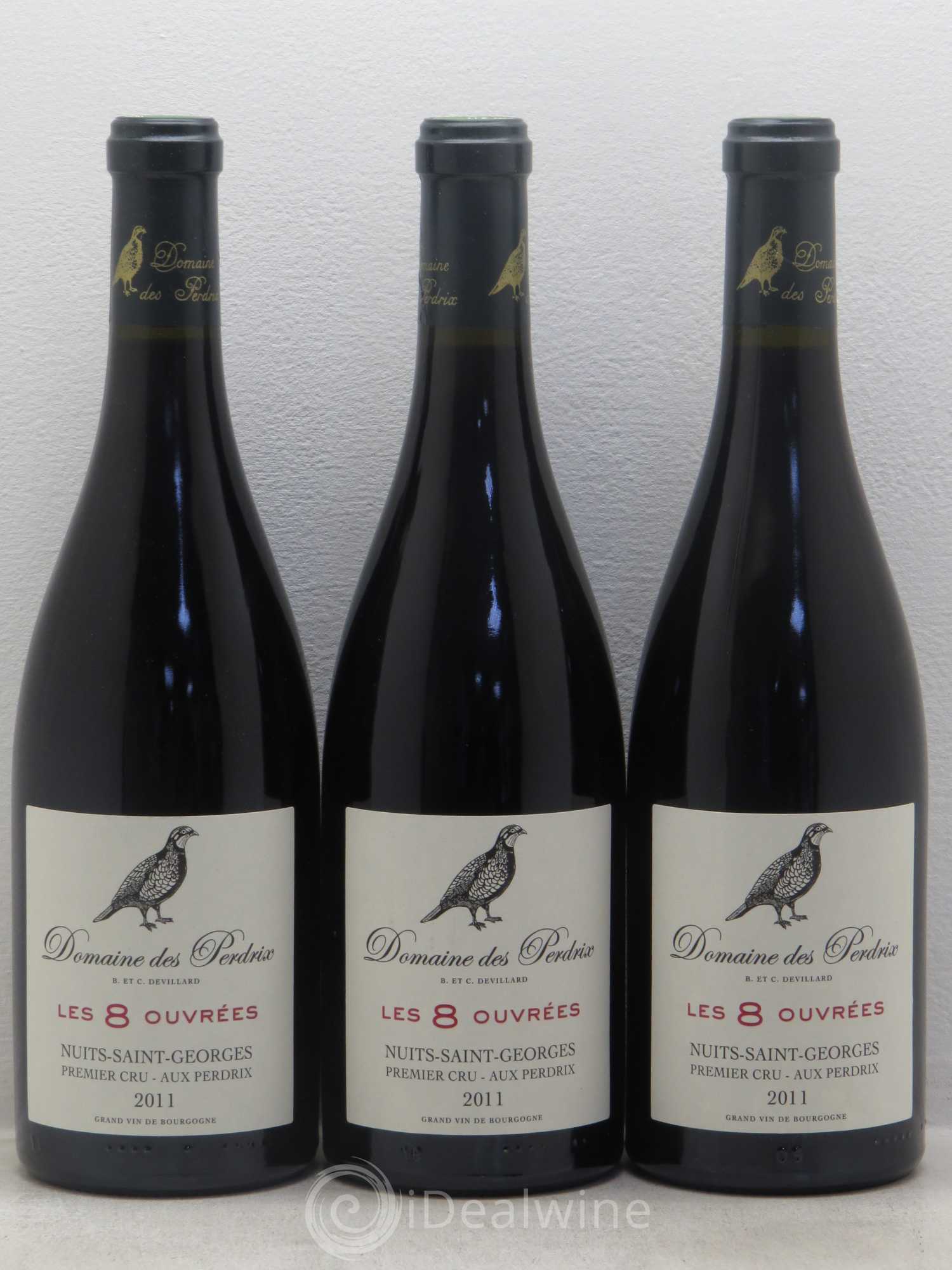 Nuits-Saint-Georges 1er Cru Les 8 Ouvrées - Domaine de Perdrix 2011 - Posten von 6 Flaschen - 2
