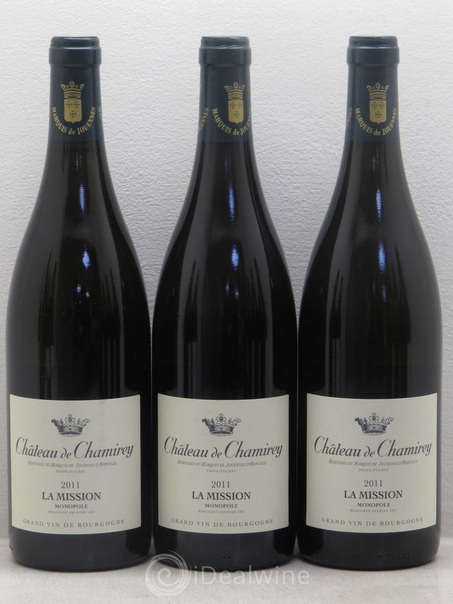 Mercurey 1er Cru La Mission - Monopole - Château de Chamirey 2011 - Posten von 12 Flaschen - 2