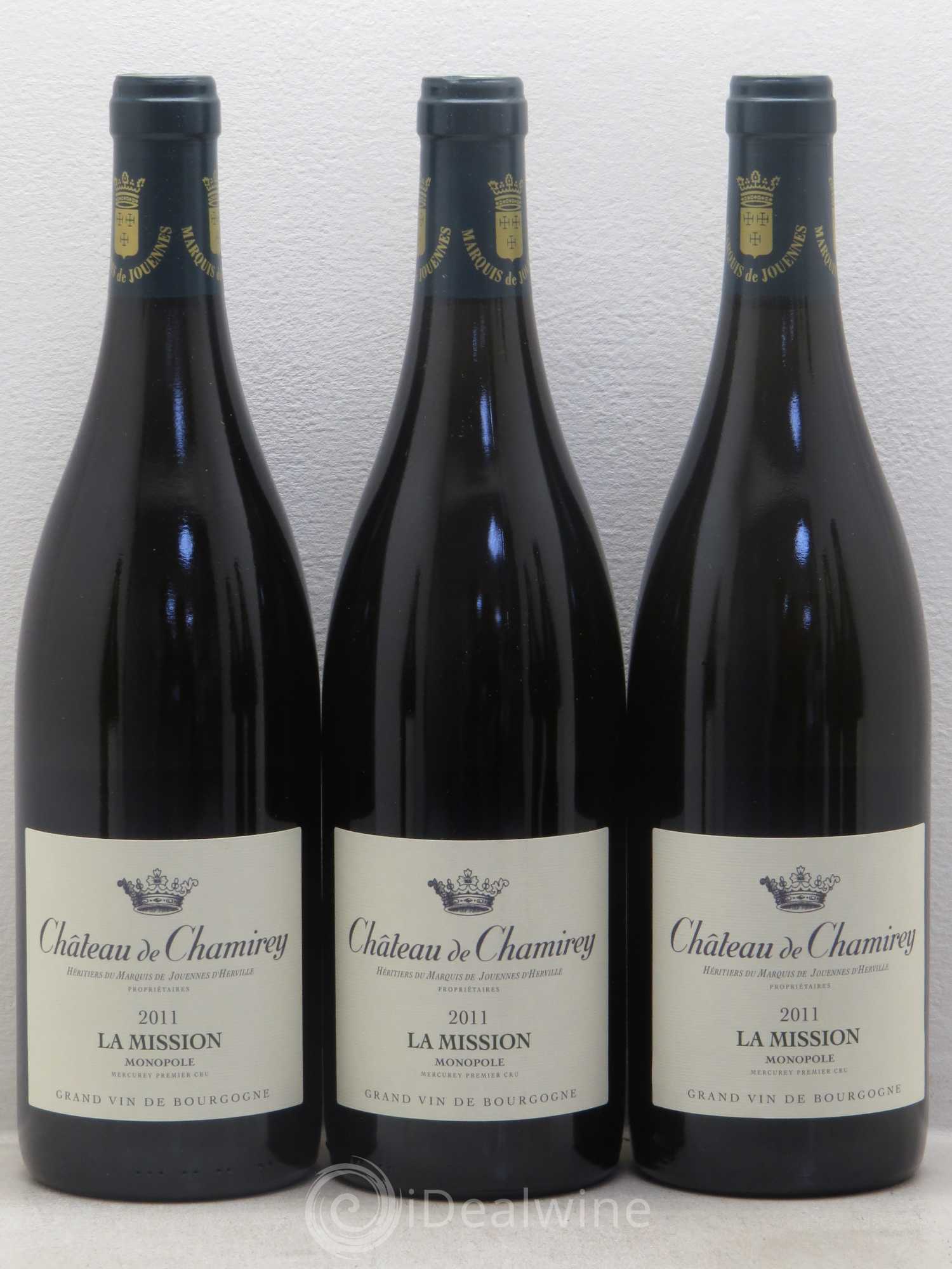 Mercurey 1er Cru La Mission - Monopole - Château de Chamirey 2011 - Posten von 12 Flaschen - 3