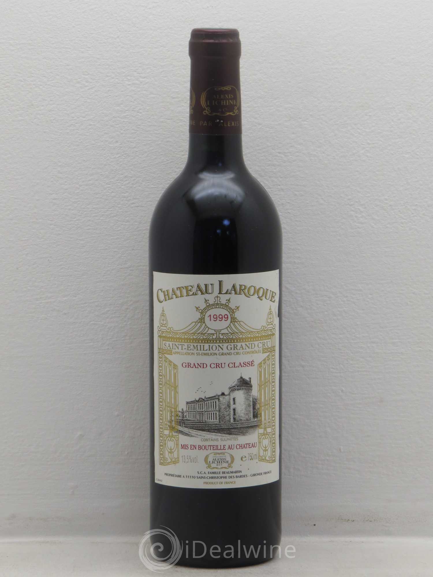 Château Laroque Grand Cru Classé 1999 - Lot de 1 bouteille - 0