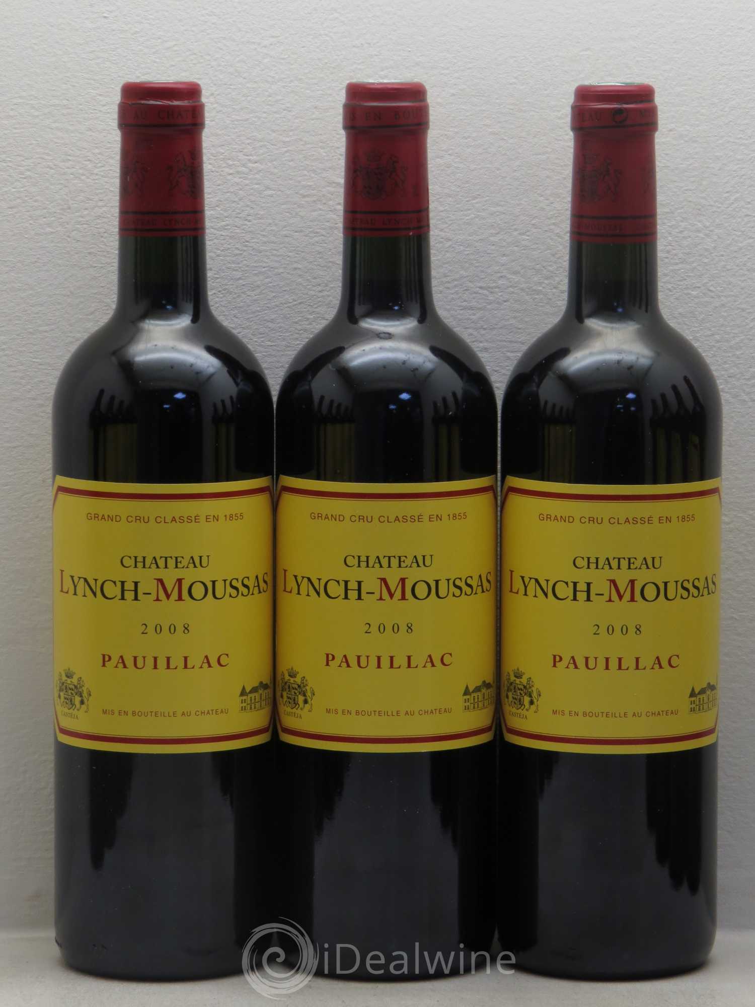 Château Lynch Moussas 5ème Grand Cru Classé 2008 - Lot de 12 bouteilles - 1