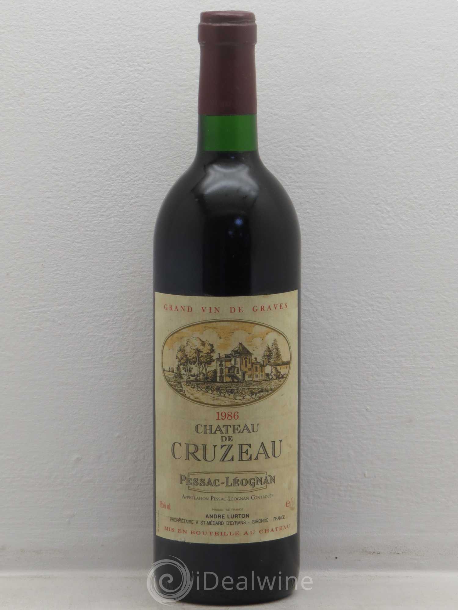 Château de Cruzeau 1986 - Lot de 1 bouteille - 0