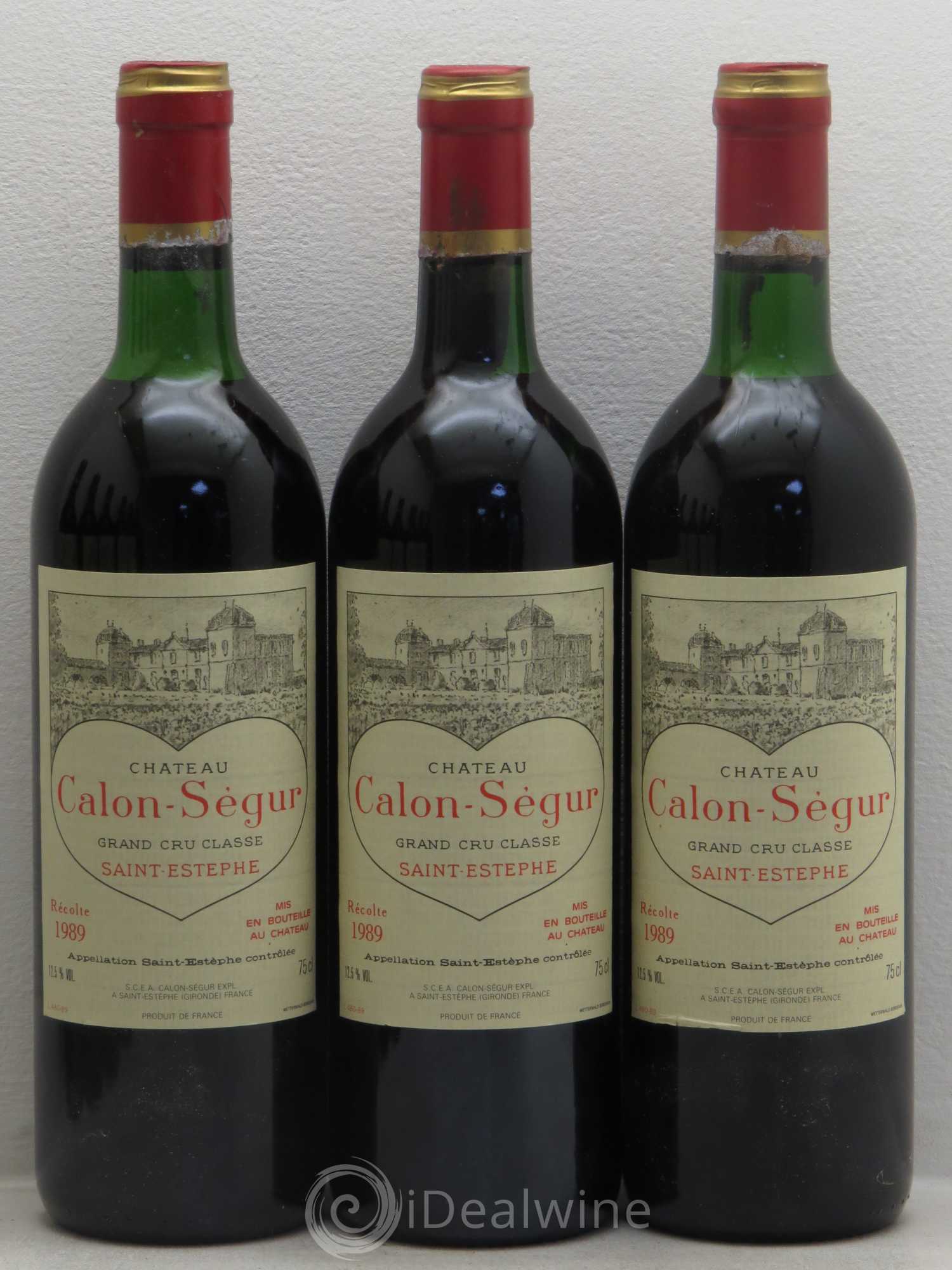 Château Calon Ségur 3ème Grand Cru Classé 1989 - Lot de 12 bouteilles - 2