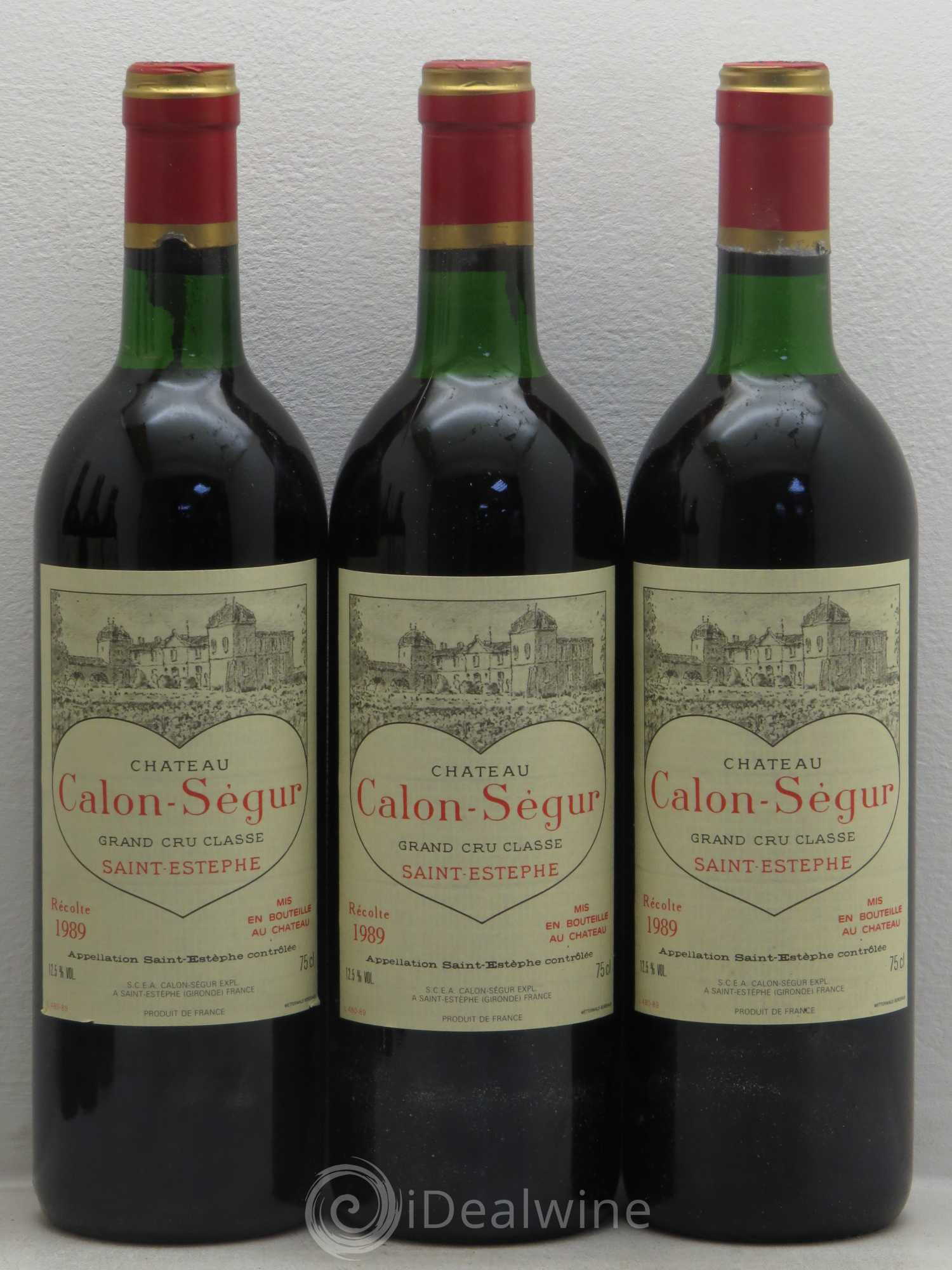 Château Calon Ségur 3ème Grand Cru Classé 1989 - Lot de 12 bouteilles - 3