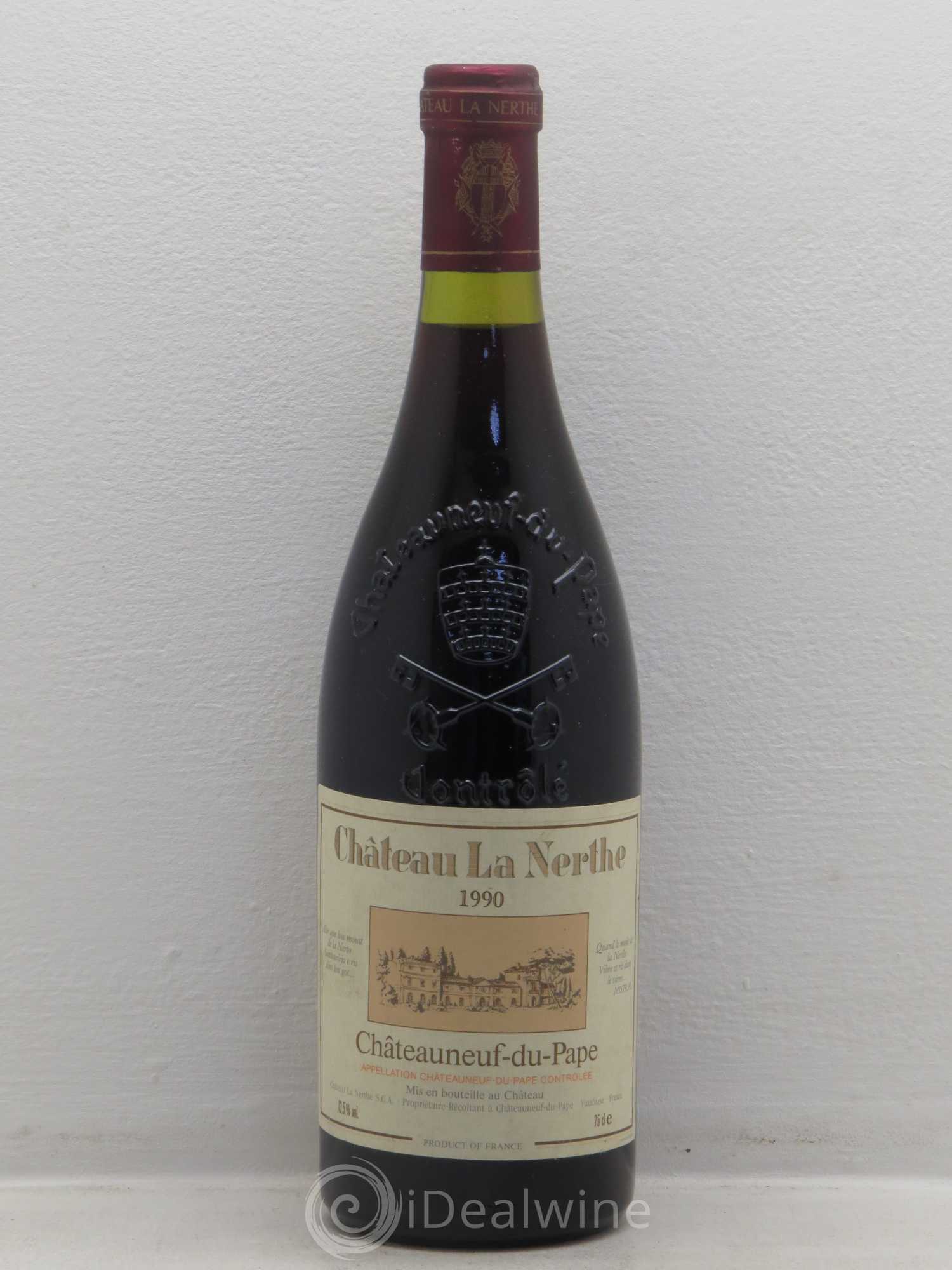 Châteauneuf-du-Pape Château la Nerthe Famille Richard 1990 - Lot de 1 bouteille - 0