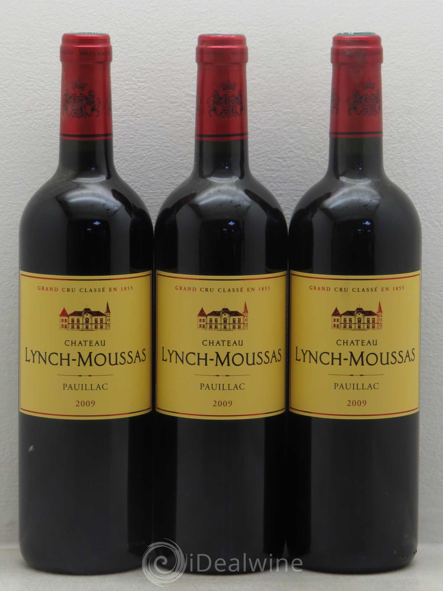 Château Lynch Moussas 5ème Grand Cru Classé 2009 - Lot de 3 bouteilles - 0