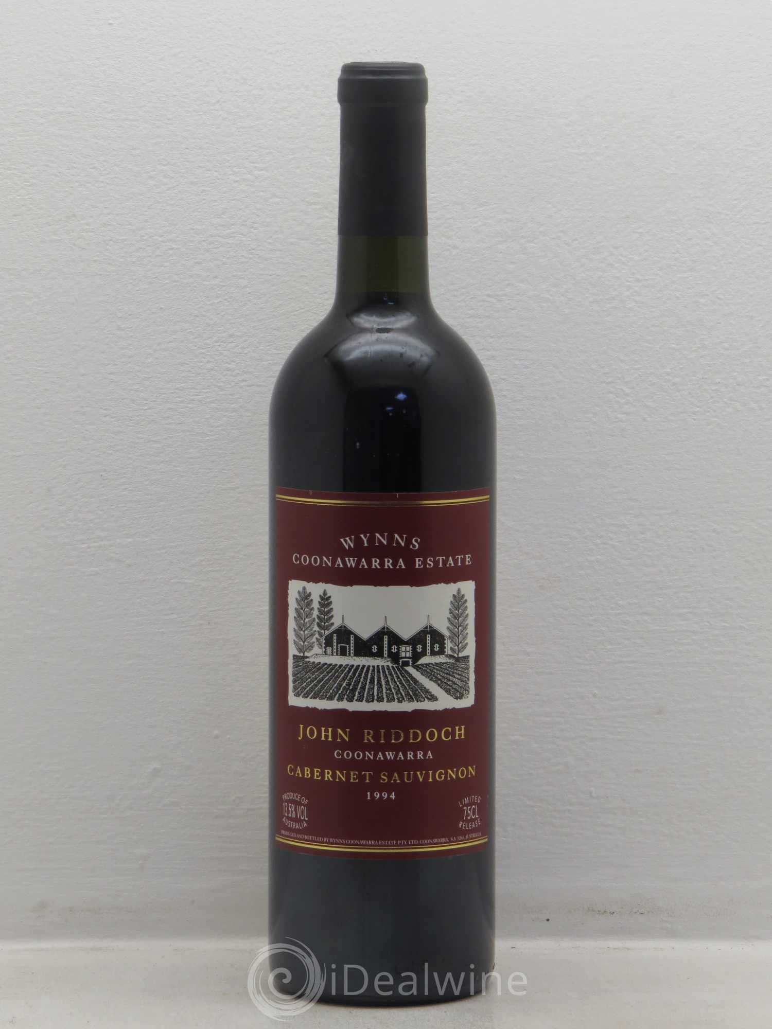 Australie Wynns Coonawarra Estate John Riddoch (Cabernet Sauvignon) 1994 - Posten von 1 Flasche - 0
