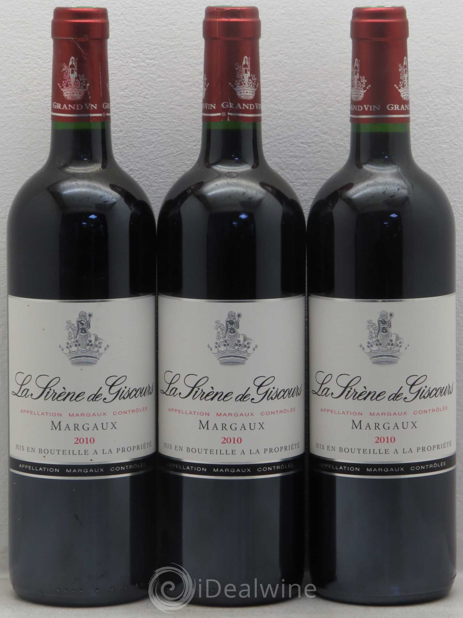 La Sirène de Giscours 2010 - Lot de 3 bouteilles - 0