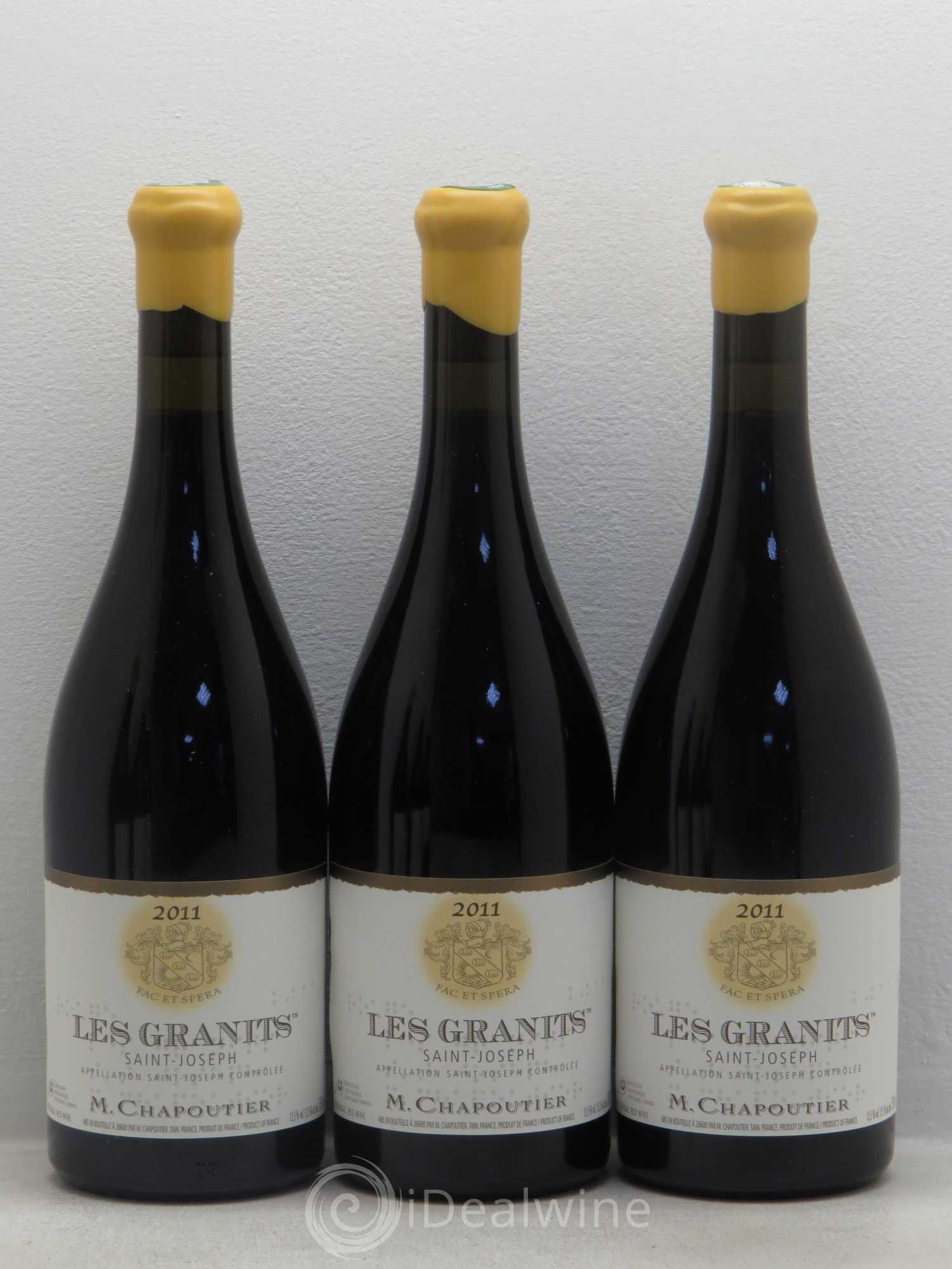 Saint-Joseph Les Granits Chapoutier 2011 - Lot de 6 bouteilles - 1