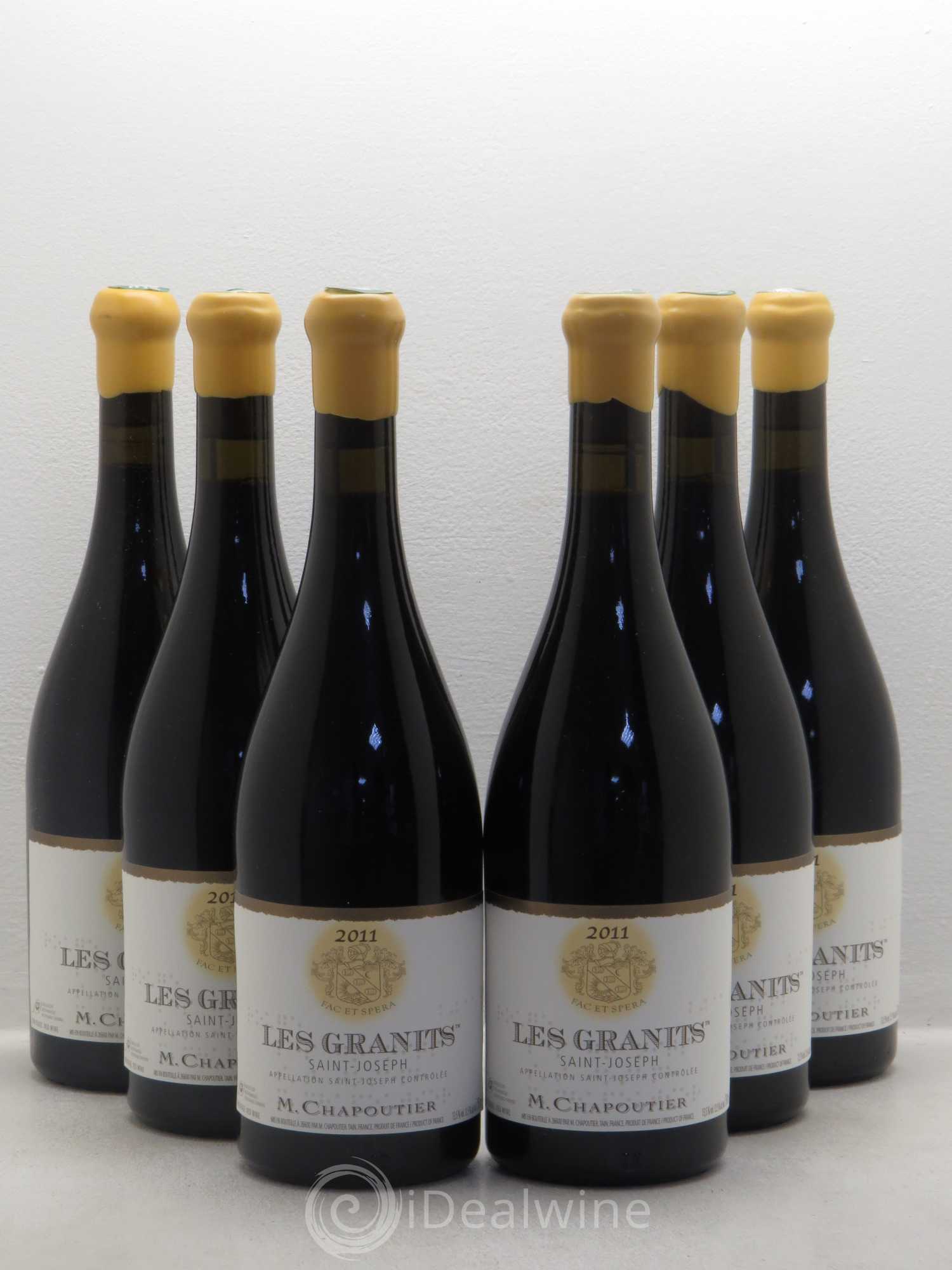 Saint-Joseph Les Granits Chapoutier 2011 - Lot de 6 bouteilles - 0