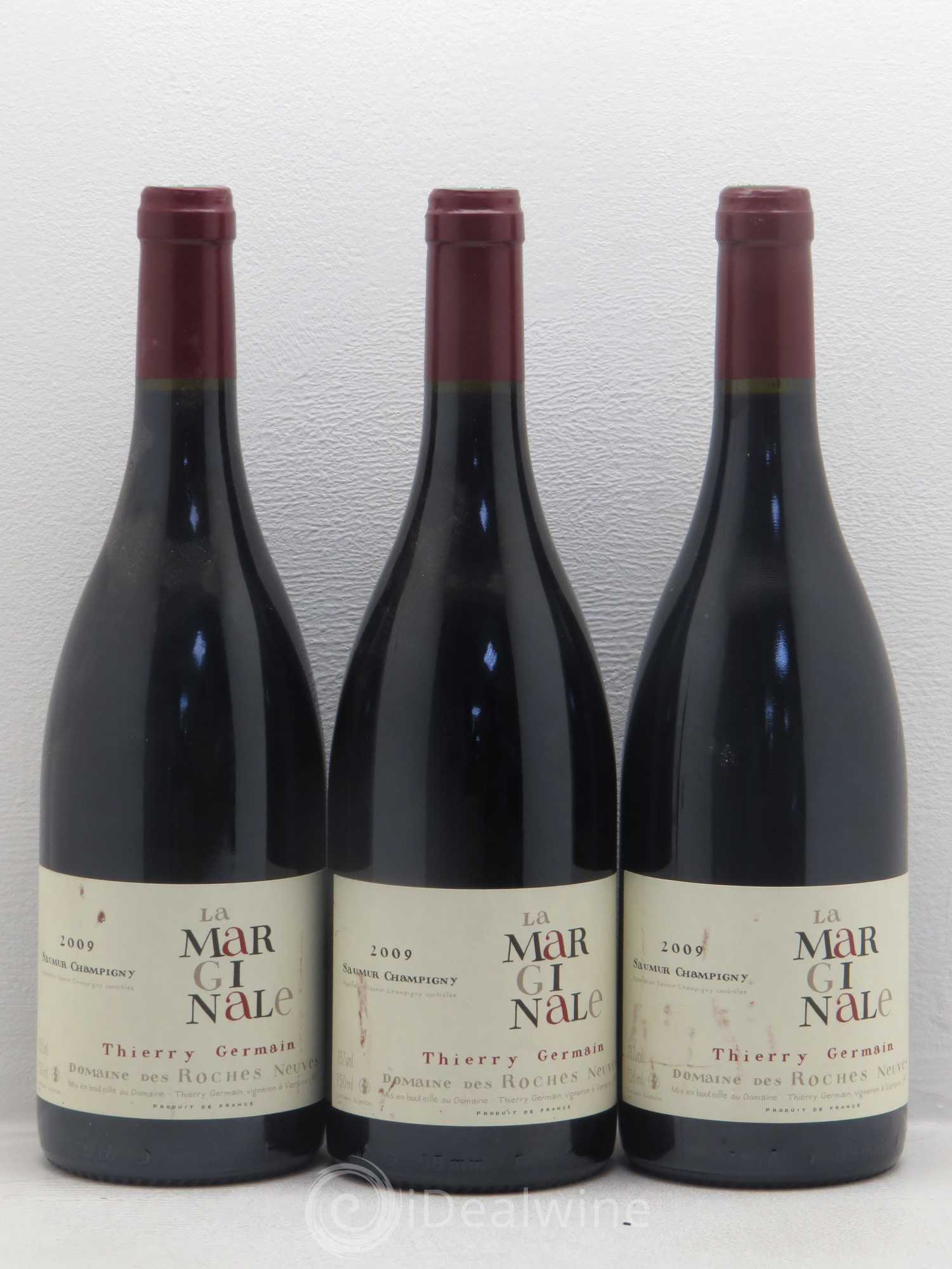 Saumur-Champigny La Marginale Domaine des Roches Neuves - Thierry Germain 2009 - Lot de 3 bouteilles - 0