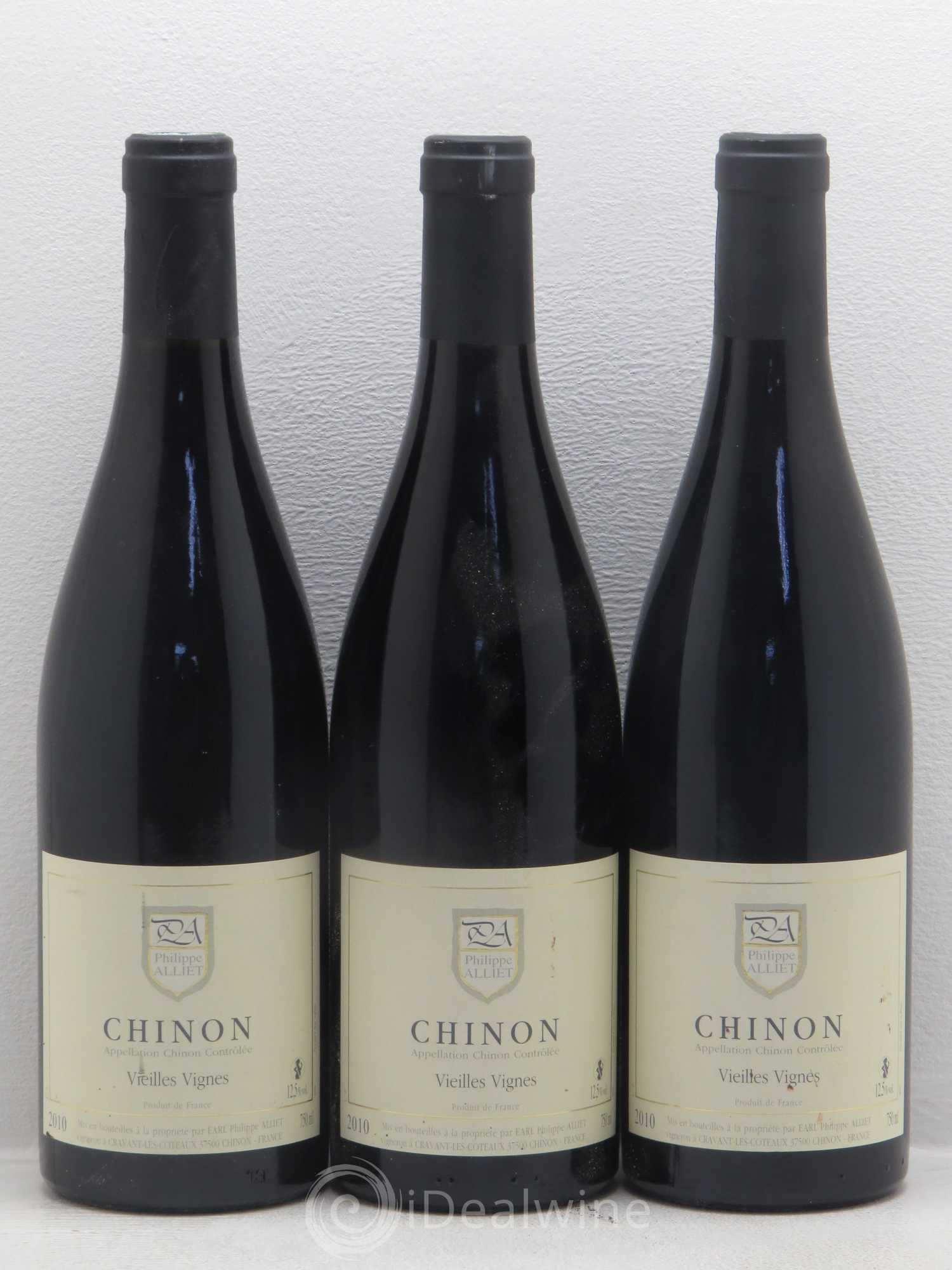 Chinon Vieilles Vignes Philippe Alliet 2010 - Lot de 3 bouteilles - 0