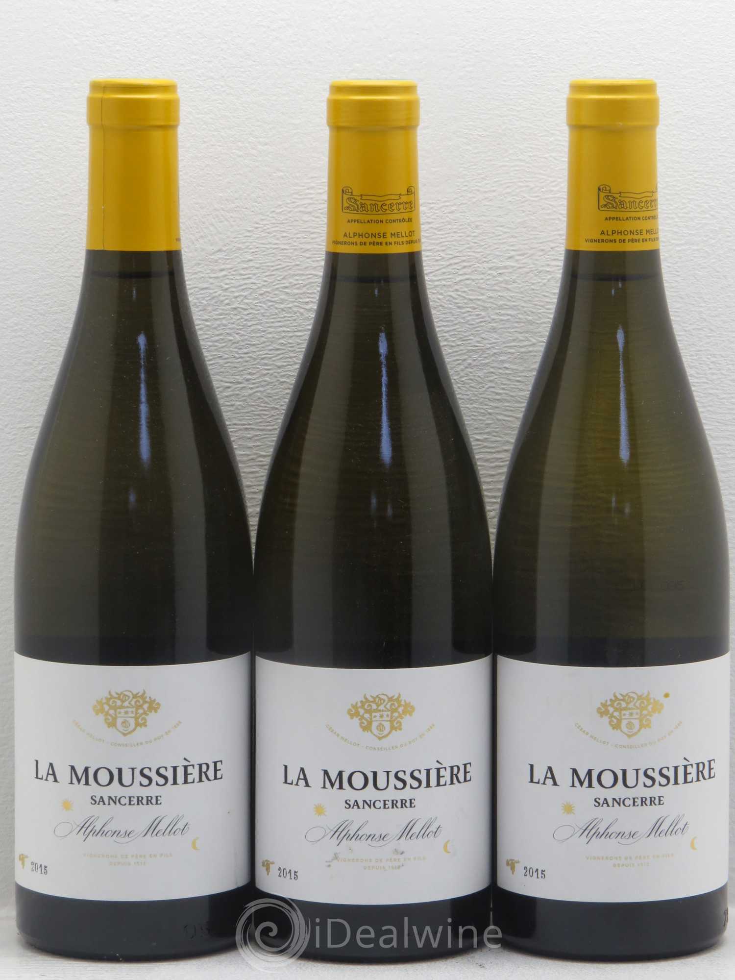 Sancerre La Moussière Alphonse Mellot (sans prix de réserve) 2015 - Lot de 6 bouteilles - 2