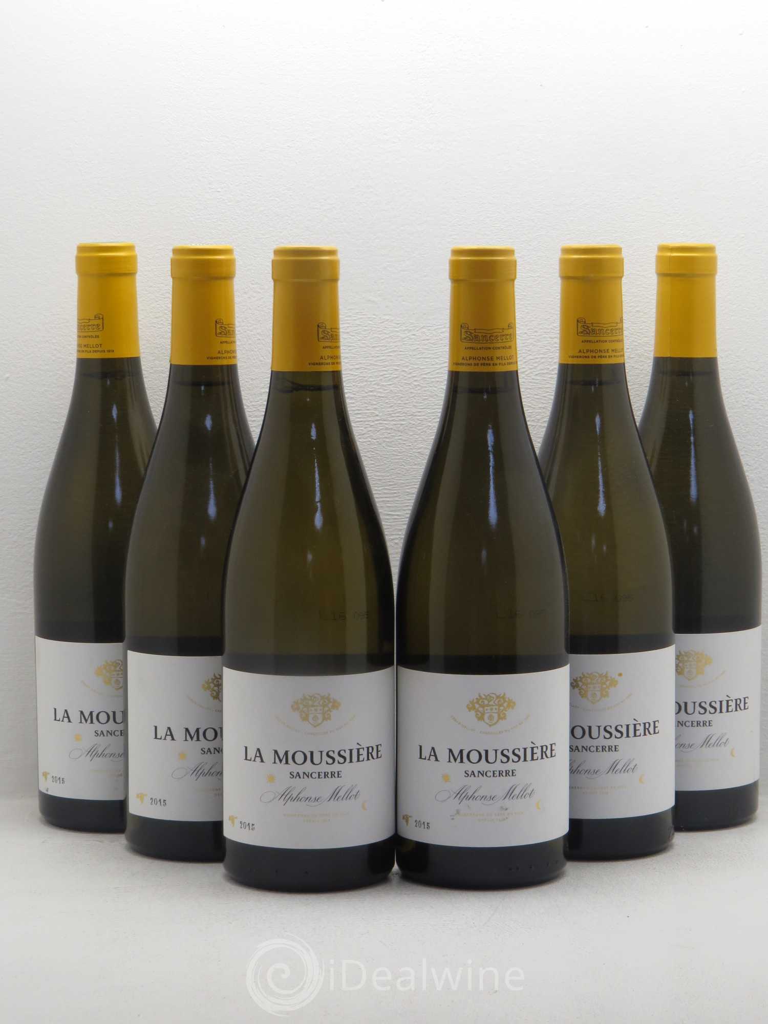 Sancerre La Moussière Alphonse Mellot (sans prix de réserve) 2015 - Lot de 6 bouteilles - 0