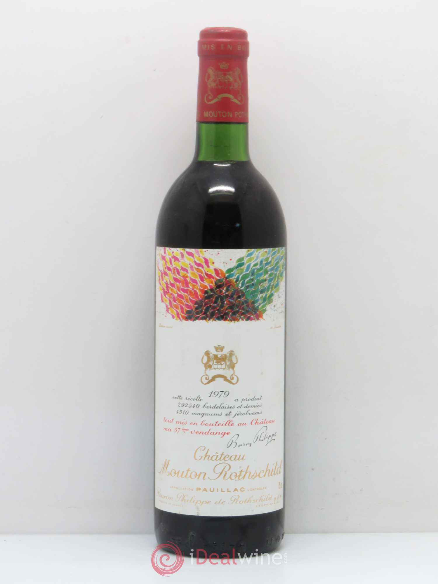 Château Mouton Rothschild 1er Grand Cru Classé 1979 - Lot de 1 bouteille - 0