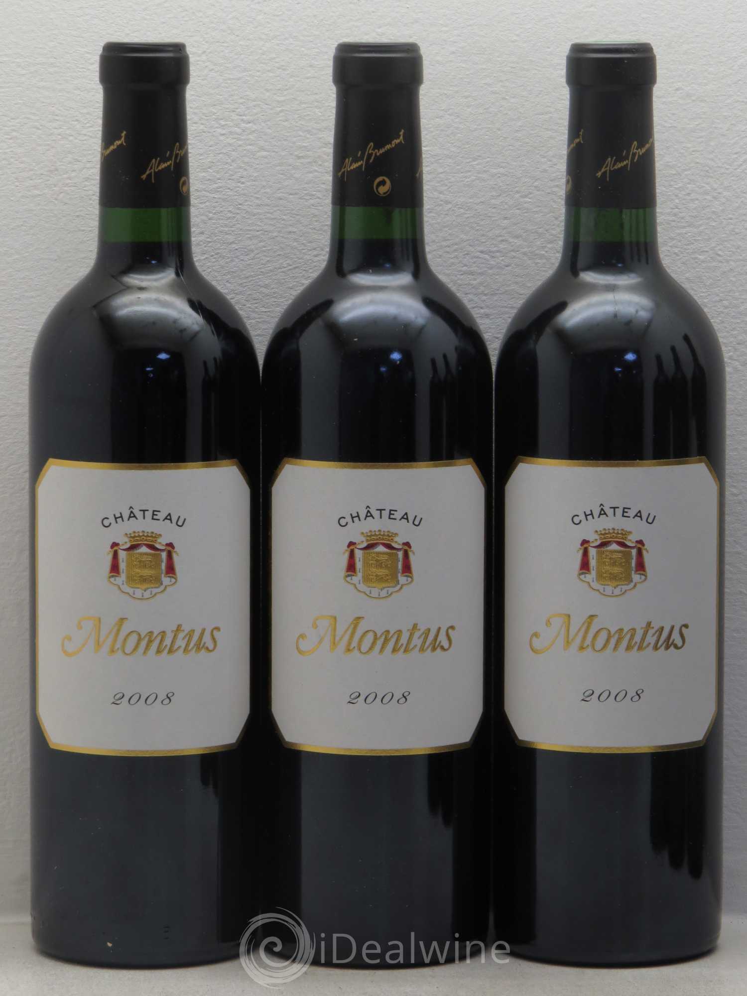 Madiran Château Montus Alain Brumont (sans prix de réserve) 2008 - Lot de 6 bouteilles - 1