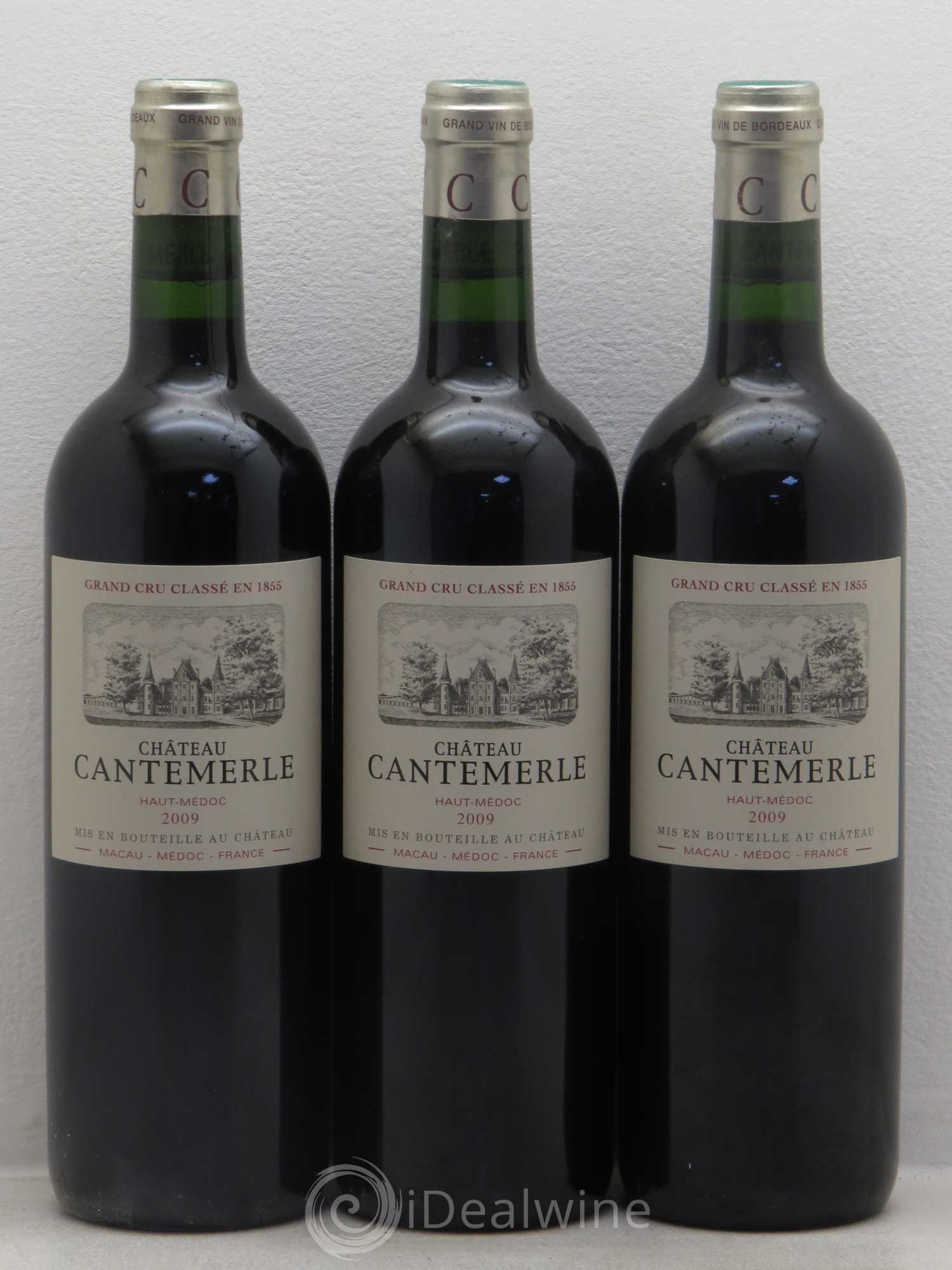 Château Cantemerle 5ème Grand Cru Classé 2009 - Lot de 3 bouteilles - 0