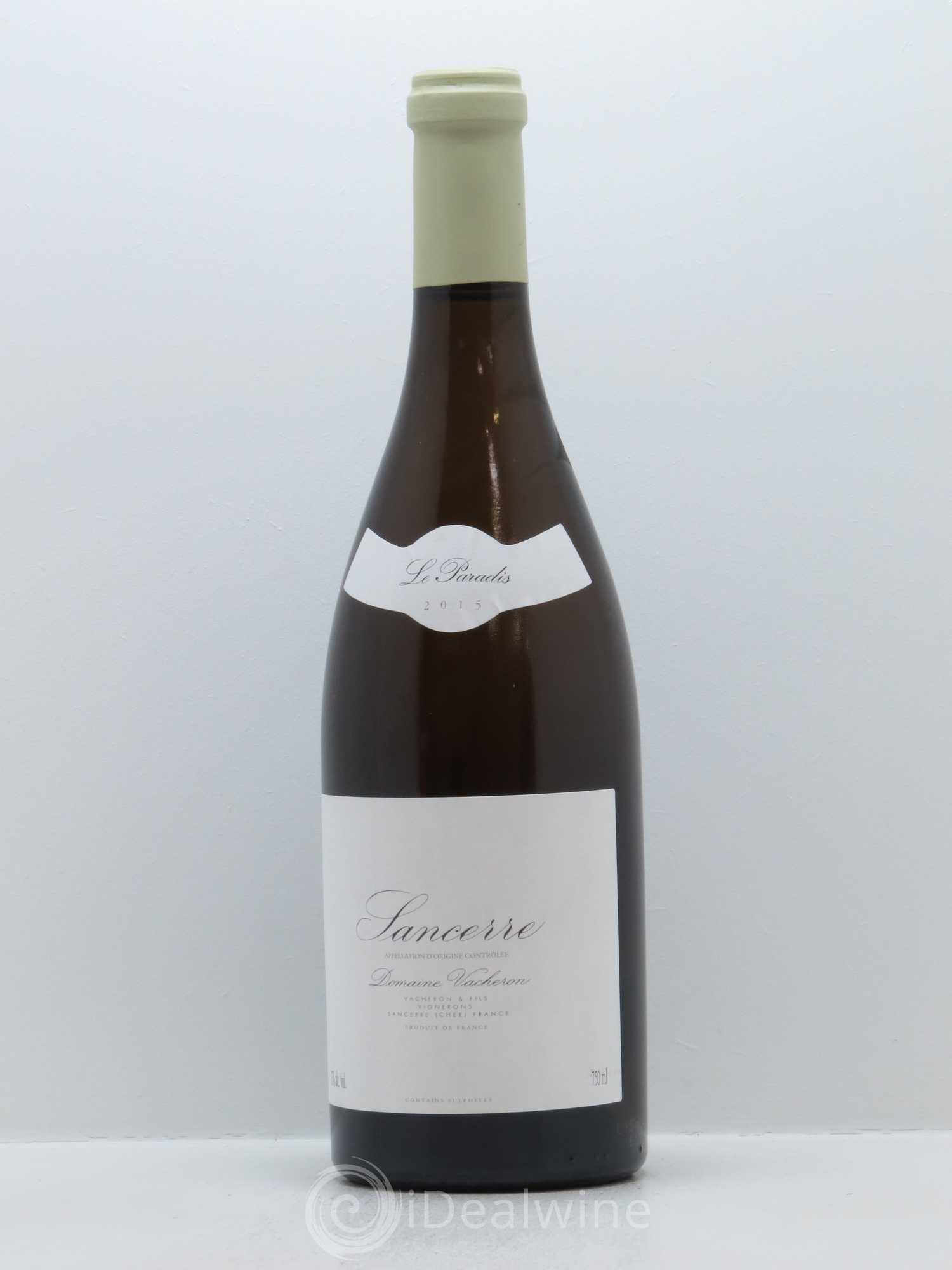Sancerre Le Paradis Domaine Vacheron et Fils 2015 - Lot de 1 bouteille - 0