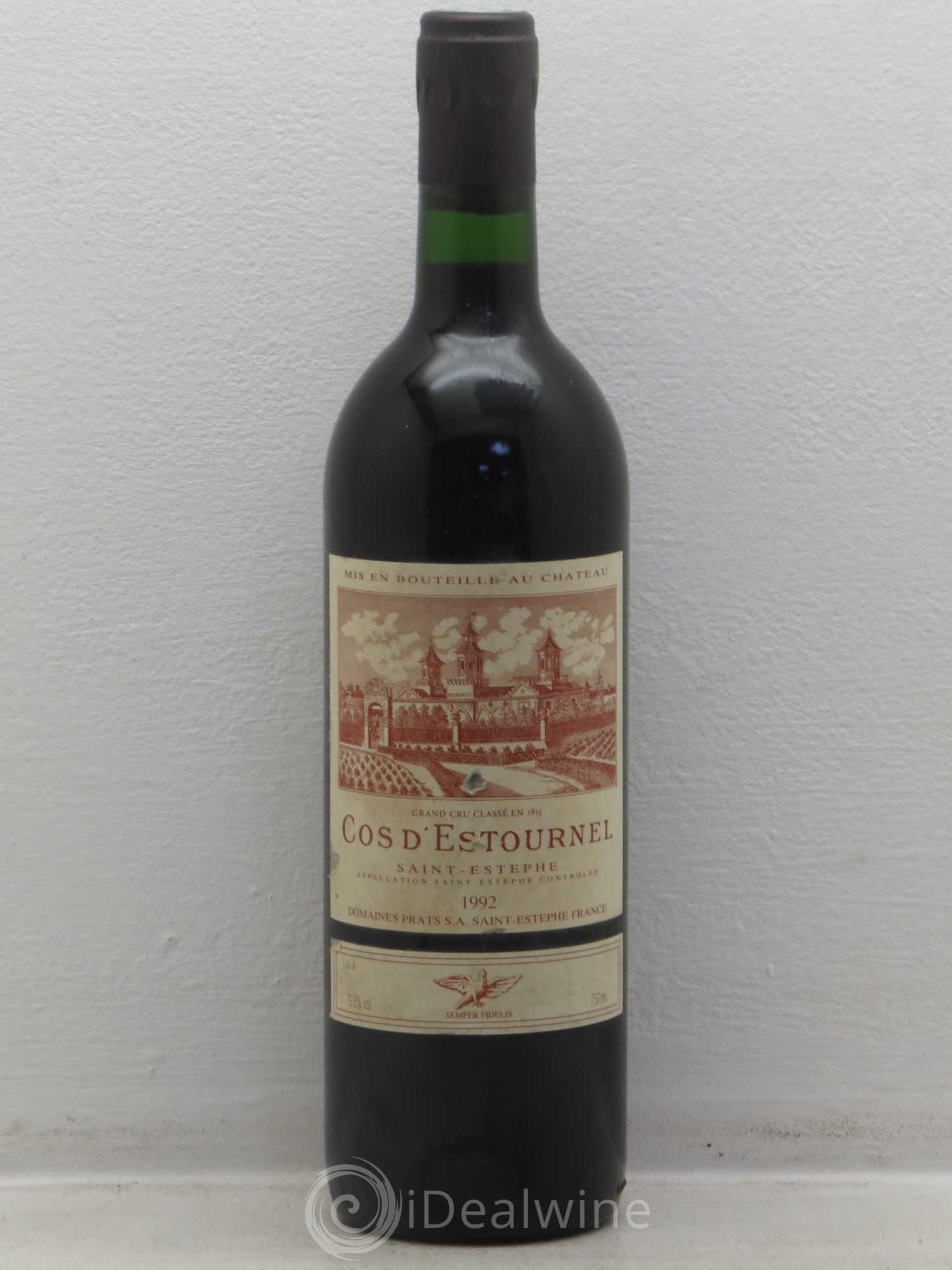 Cos d'Estournel 2ème Grand Cru Classé 1992 - Lot de 1 bouteille - 0